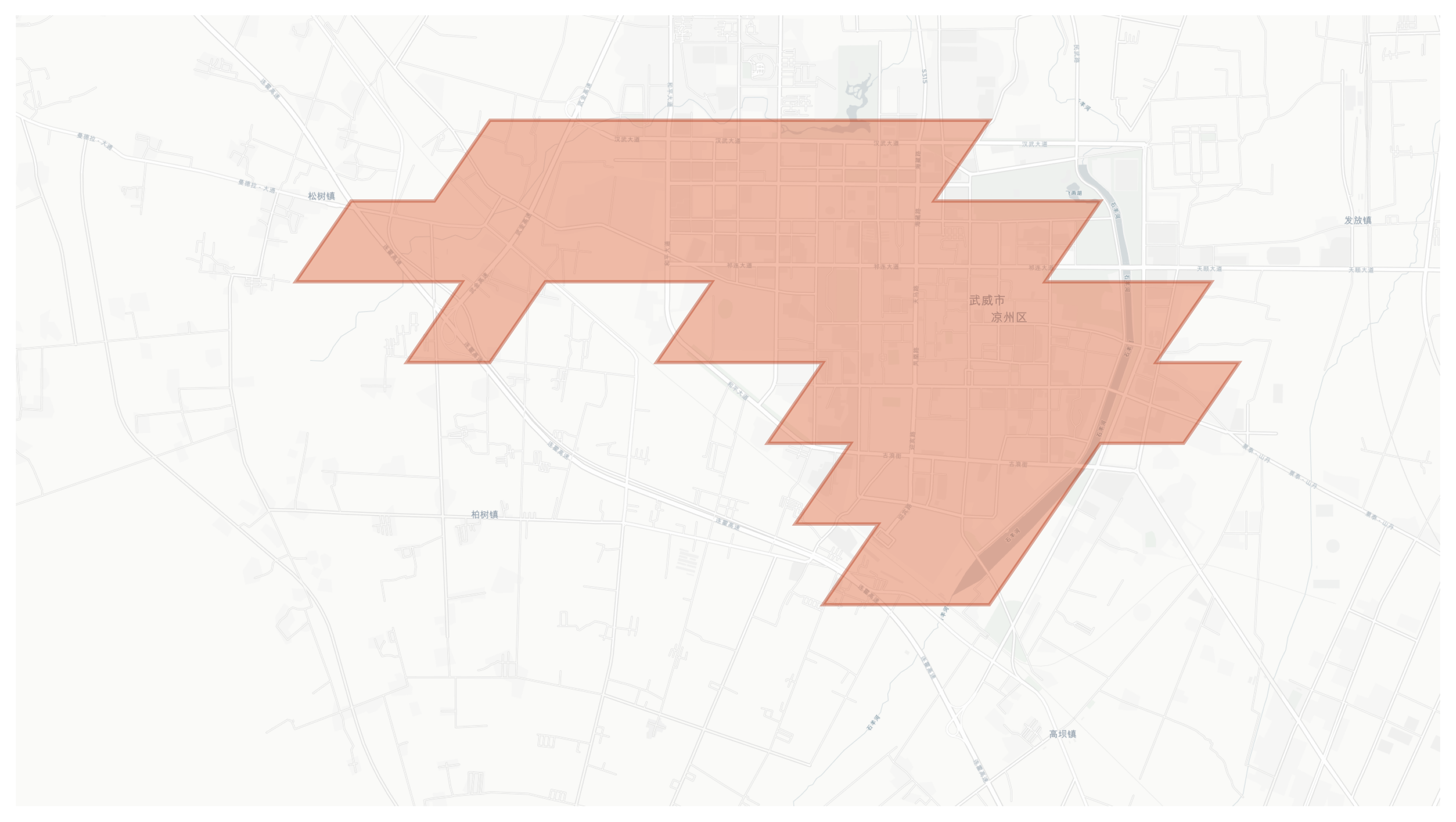 Wuwei geographic map