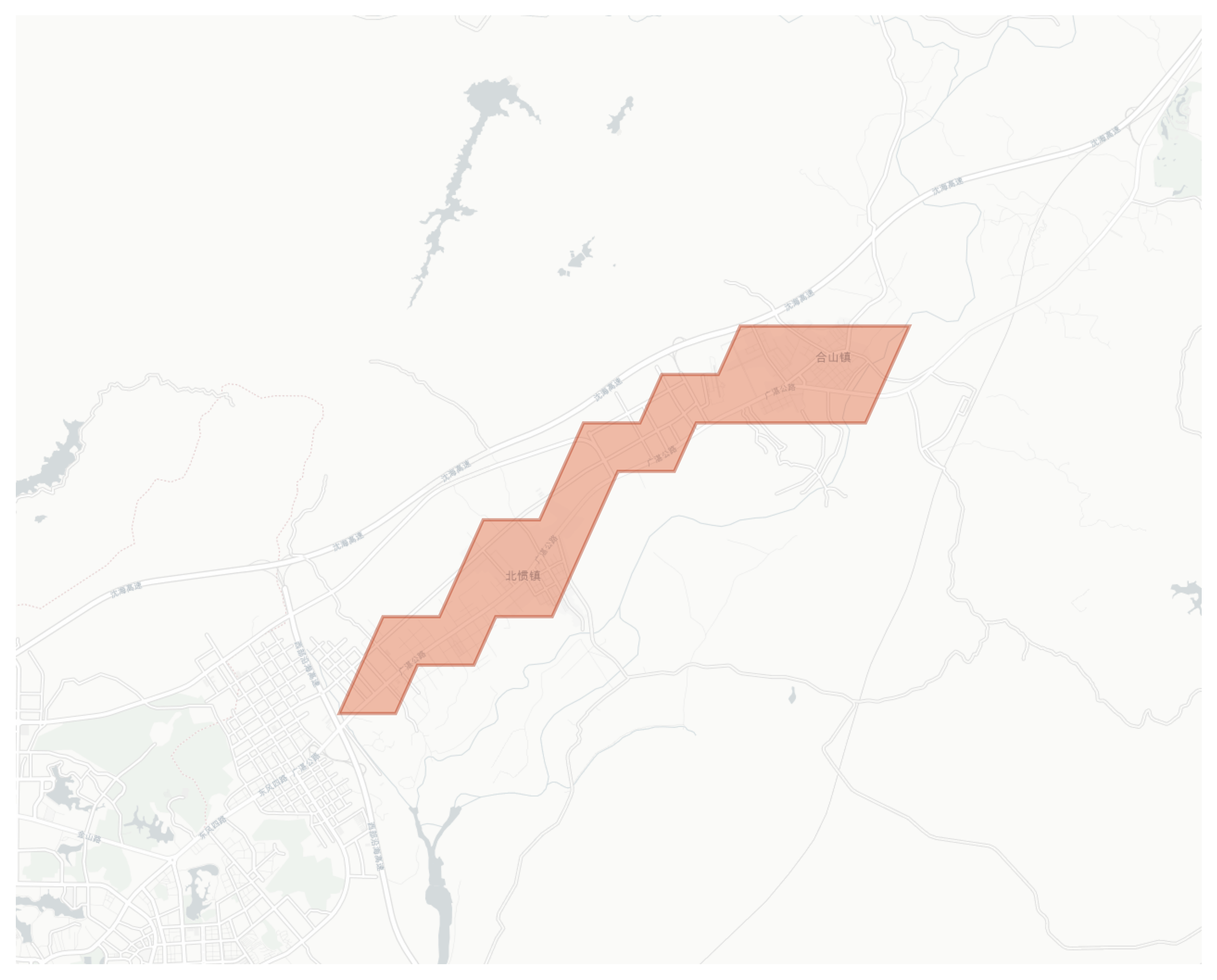 Beiguan geographic map