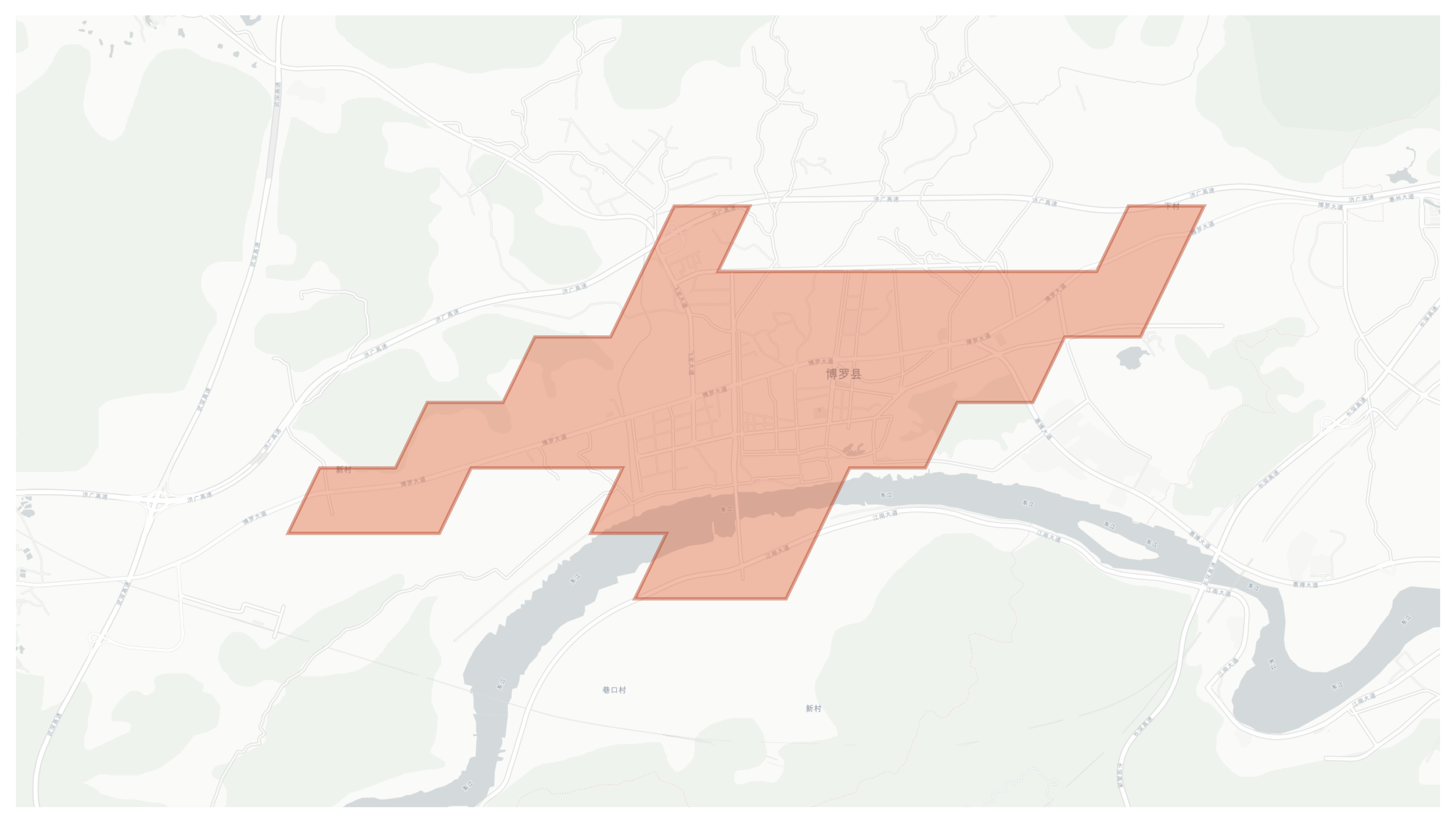 Boluo geographic map