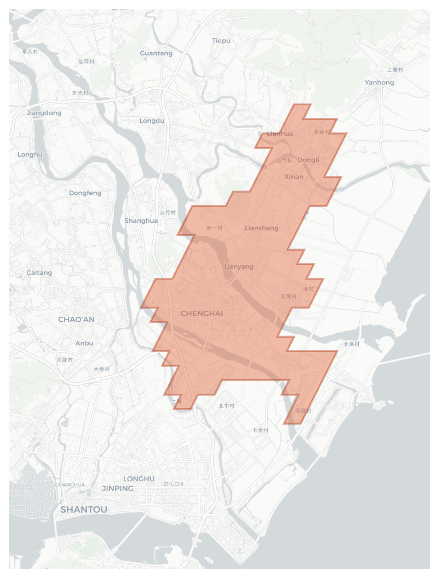 Chenghai geographic map