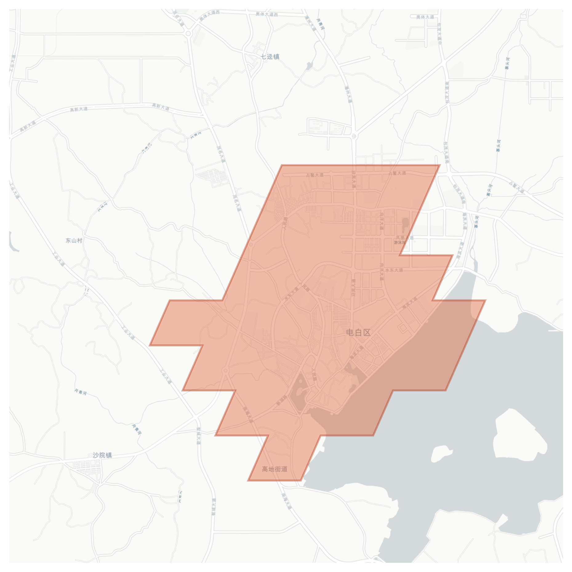 Dianbai geographic map