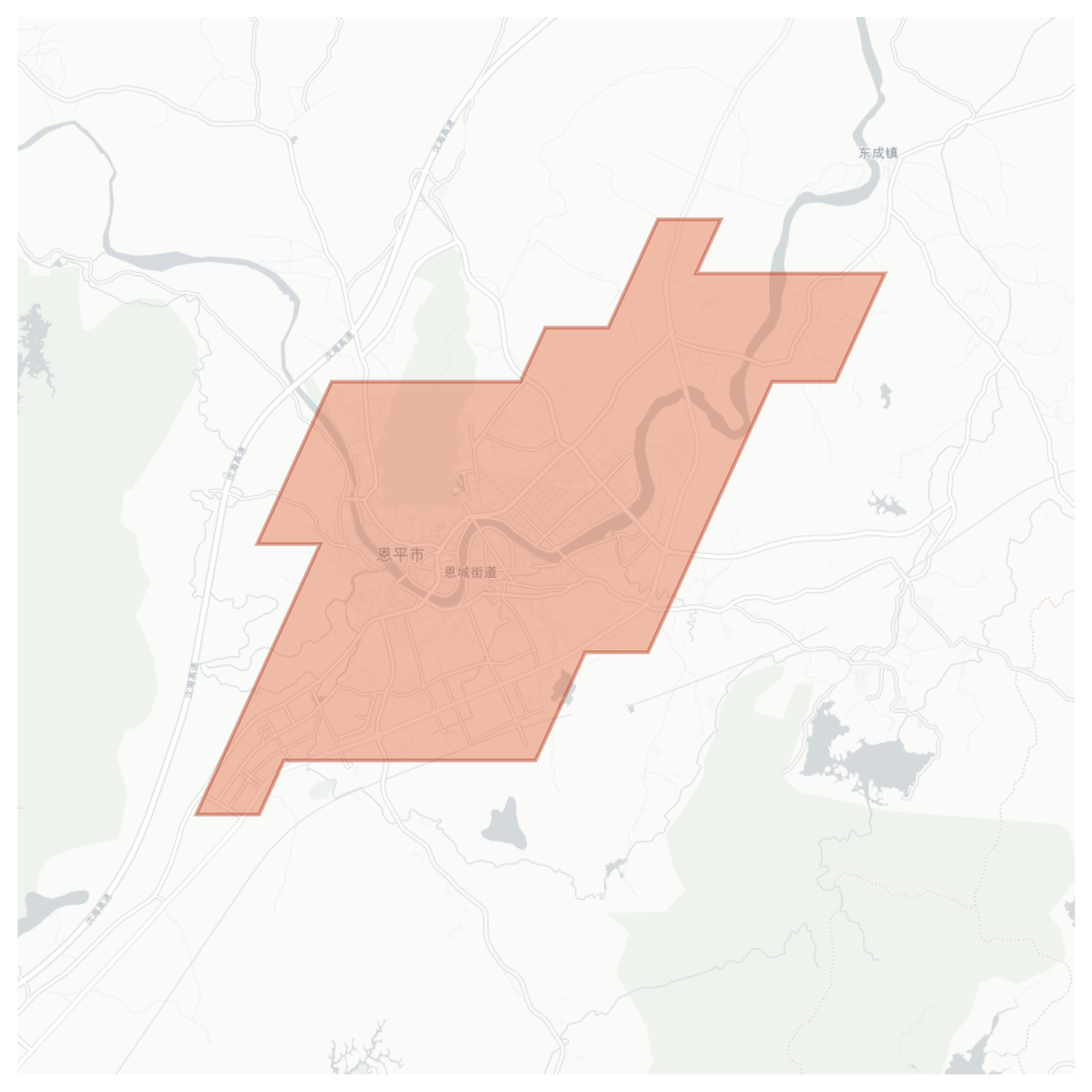 Enping geographic map