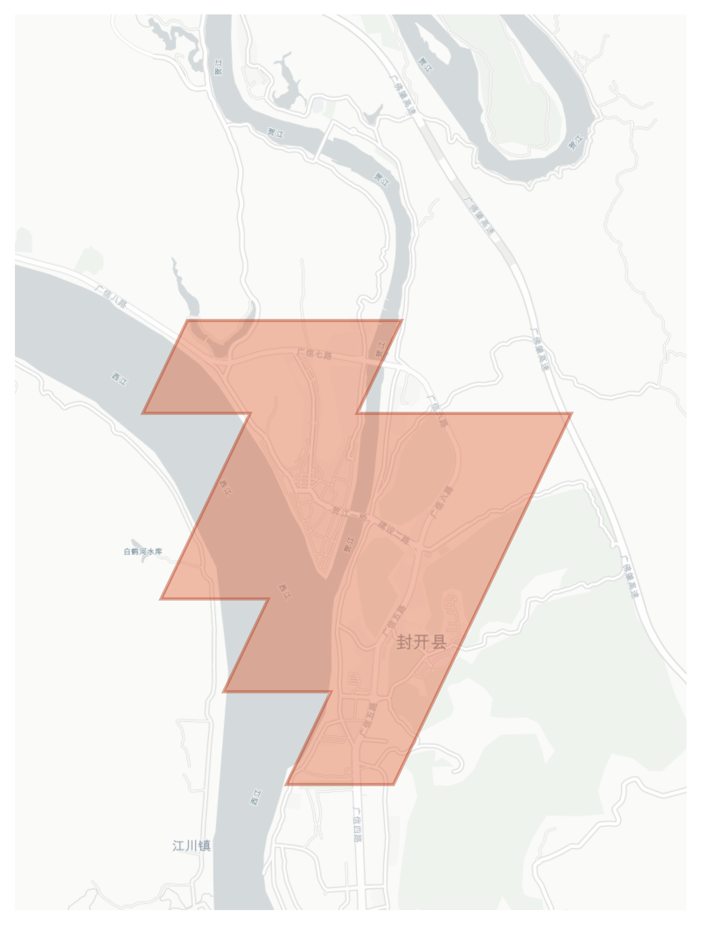 Fengkai geographic map