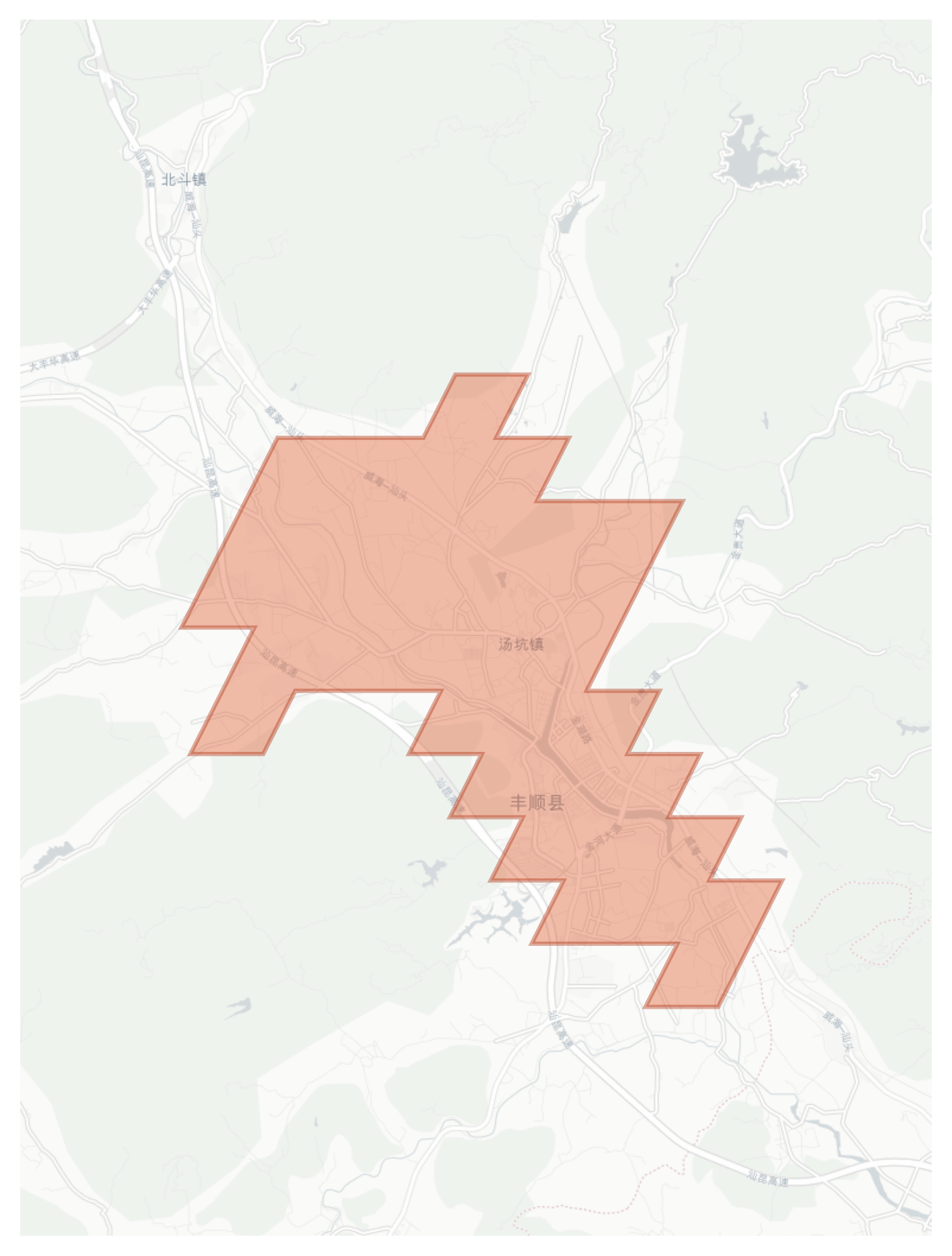 Fengshun geographic map