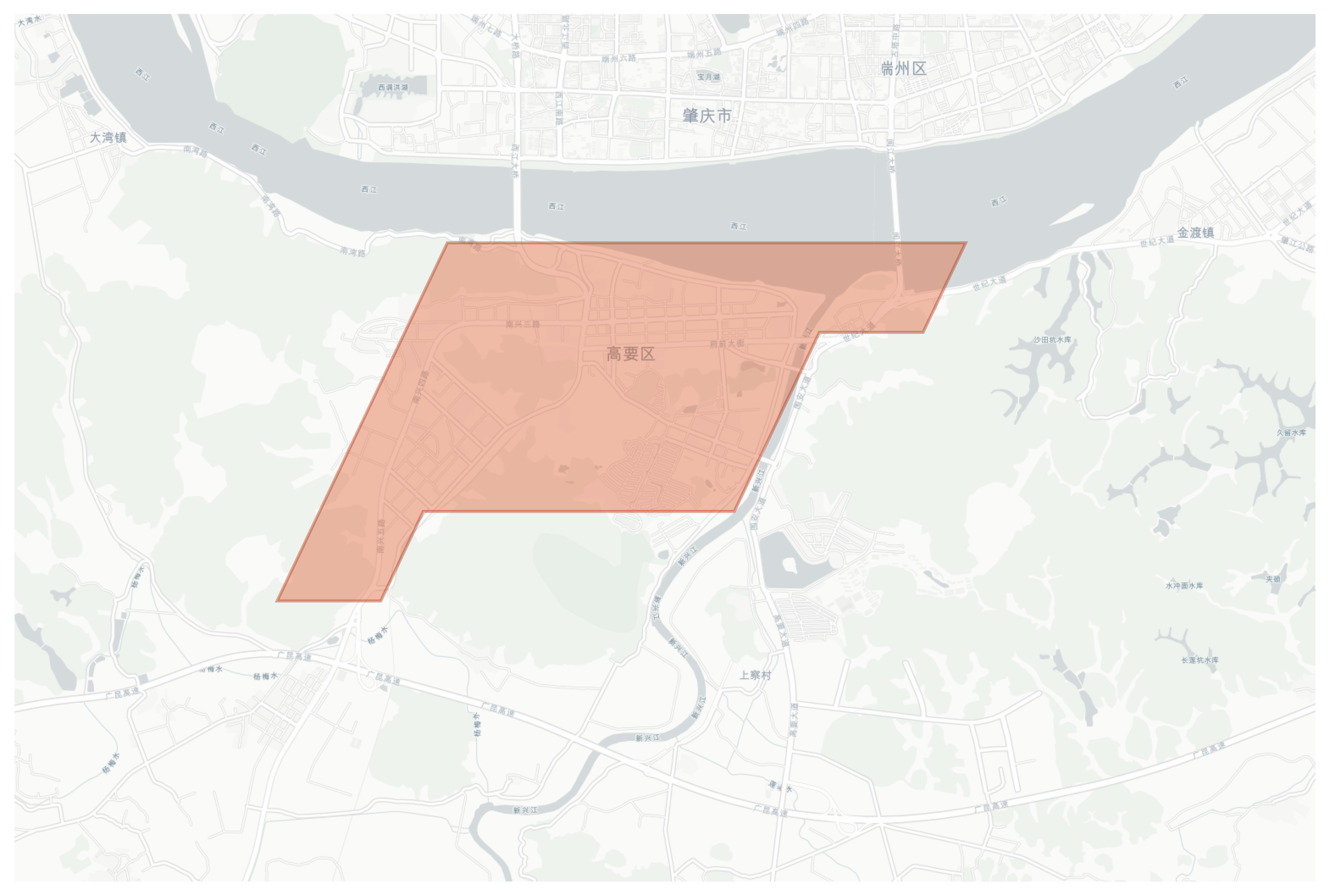 Gaoyao geographic map