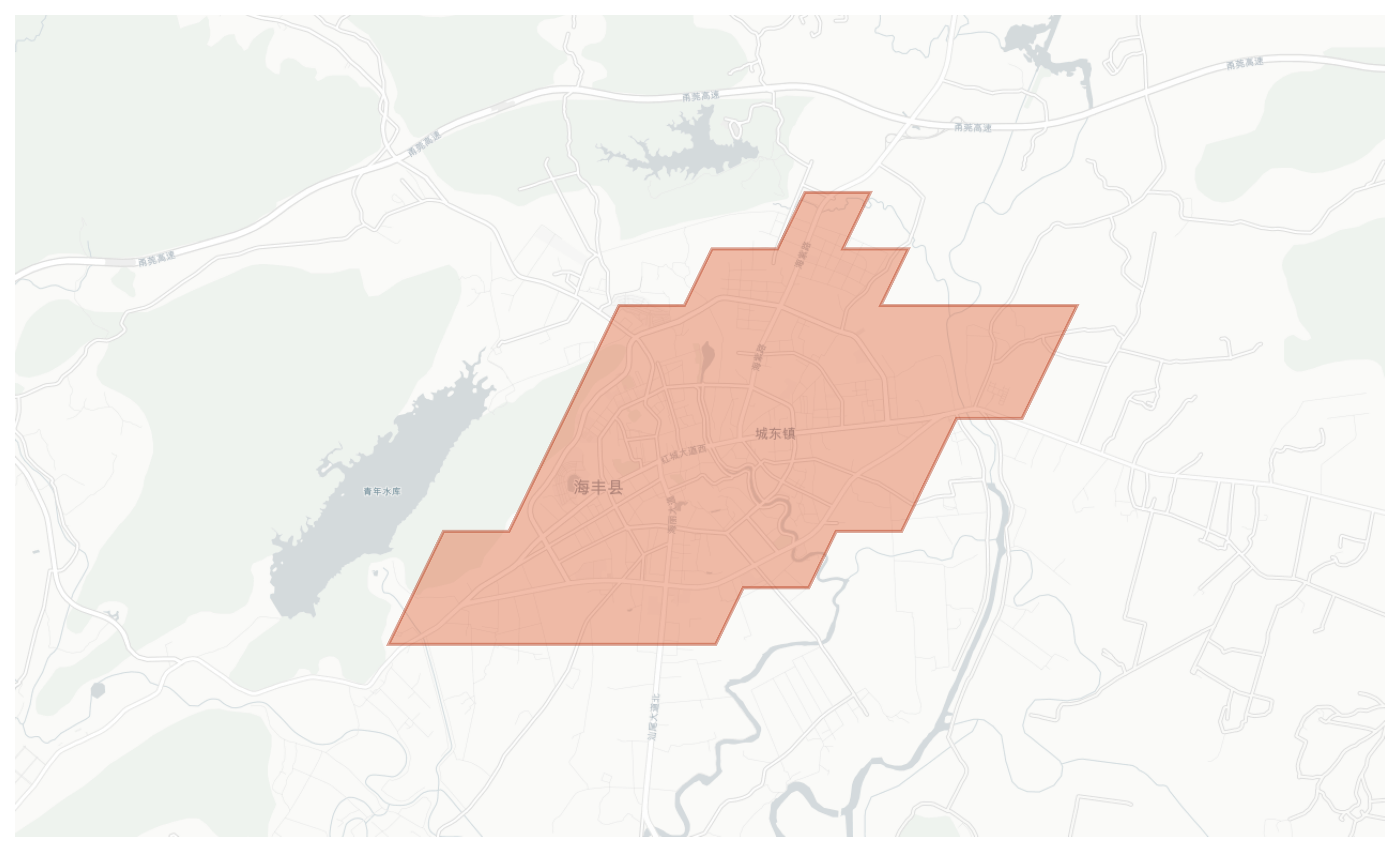 Haifeng geographic map