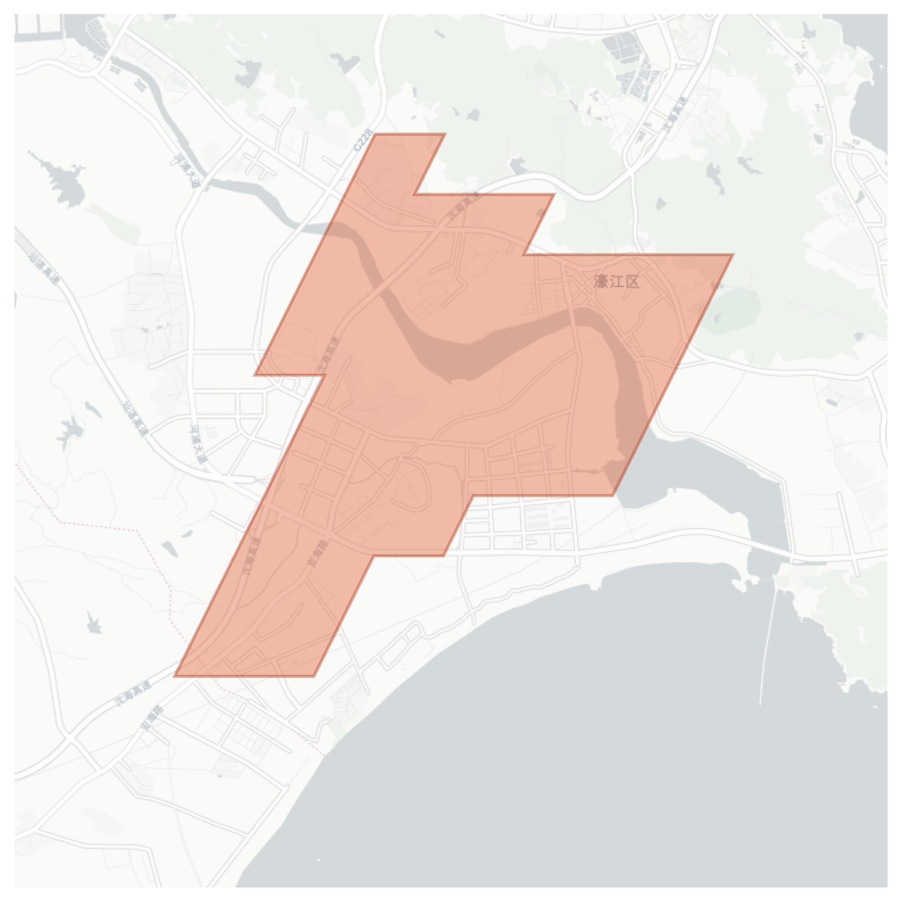 Haojiang geographic map