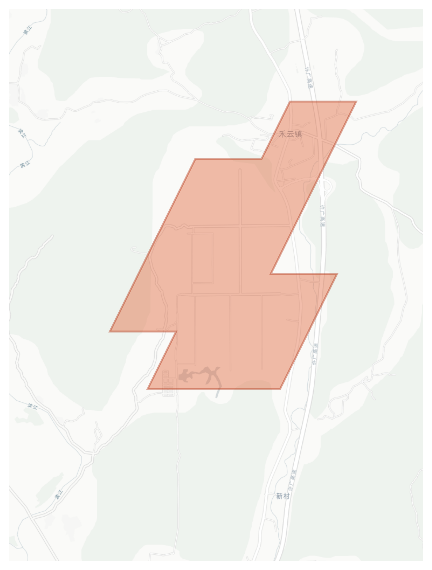 Heyun geographic map