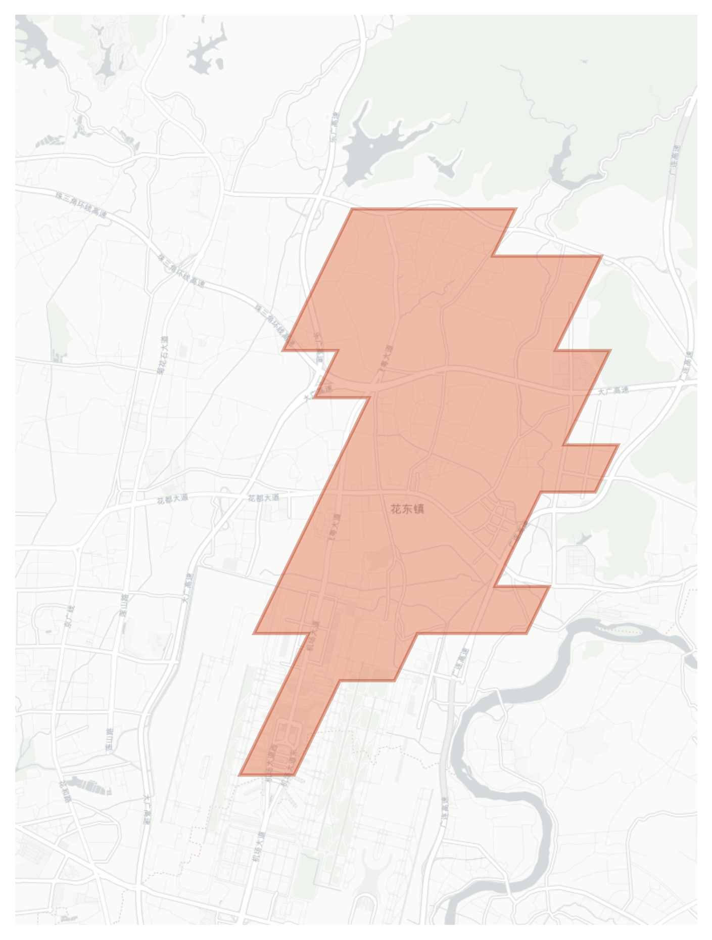 Huadong geographic map