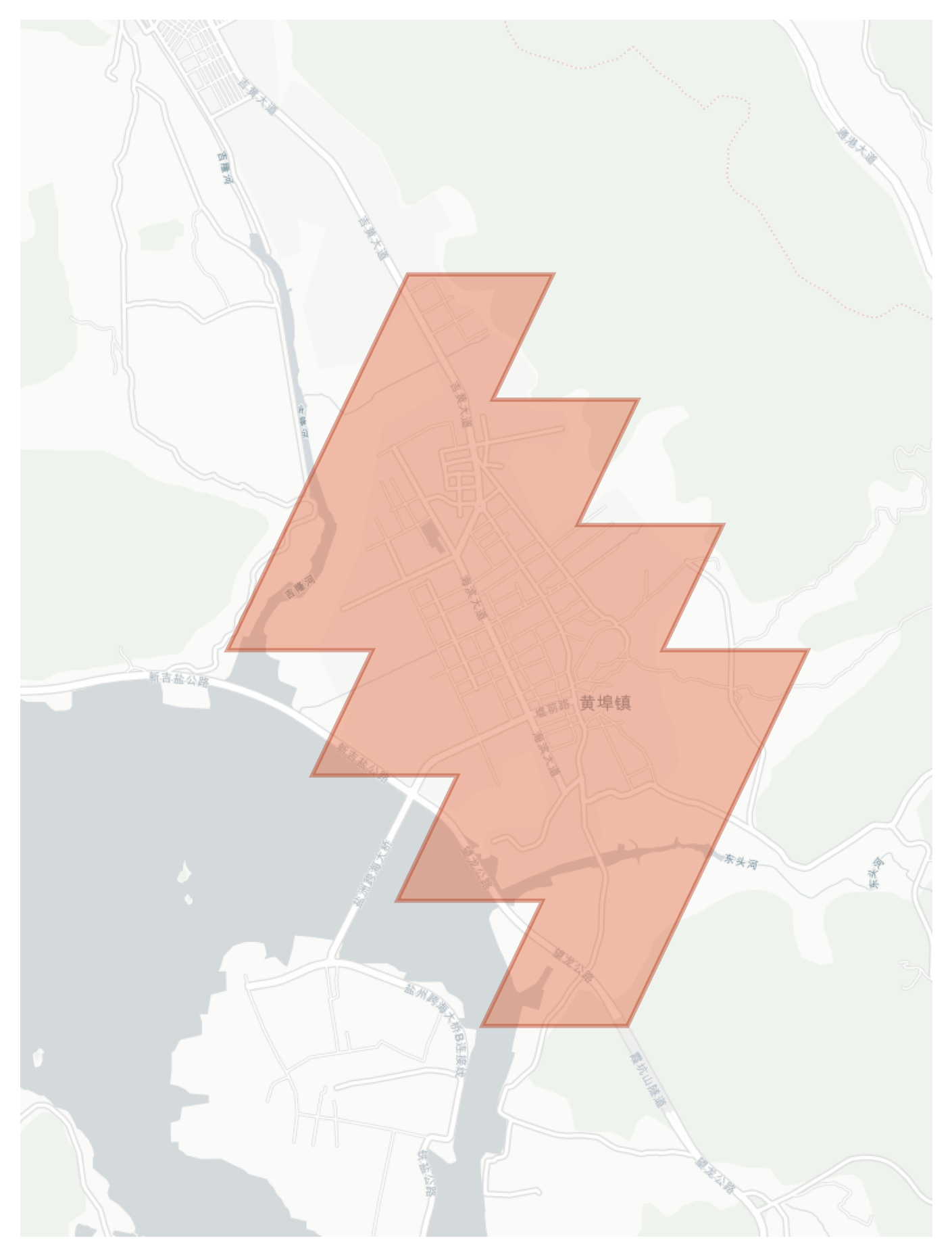 Huangbu geographic map