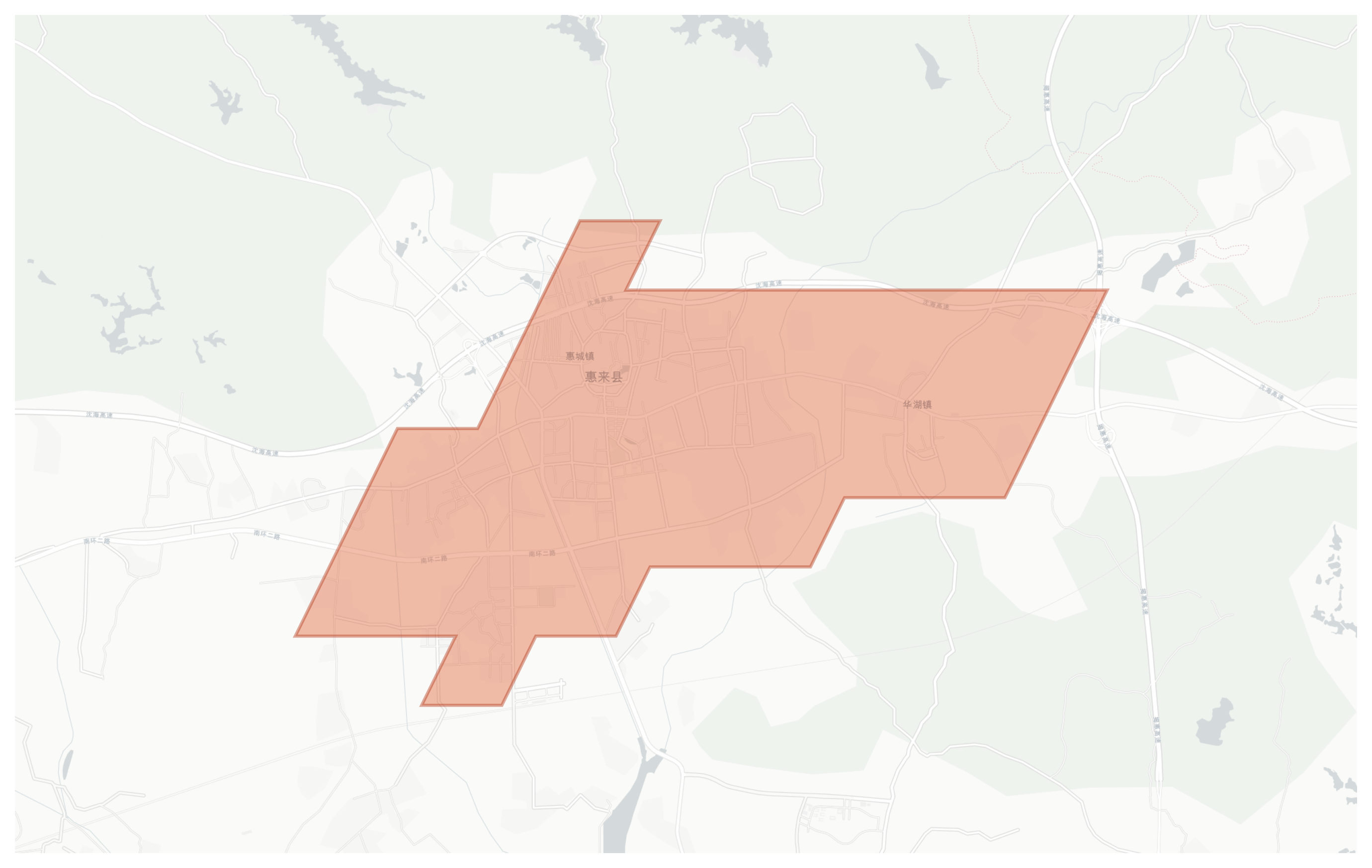 Huilai geographic map