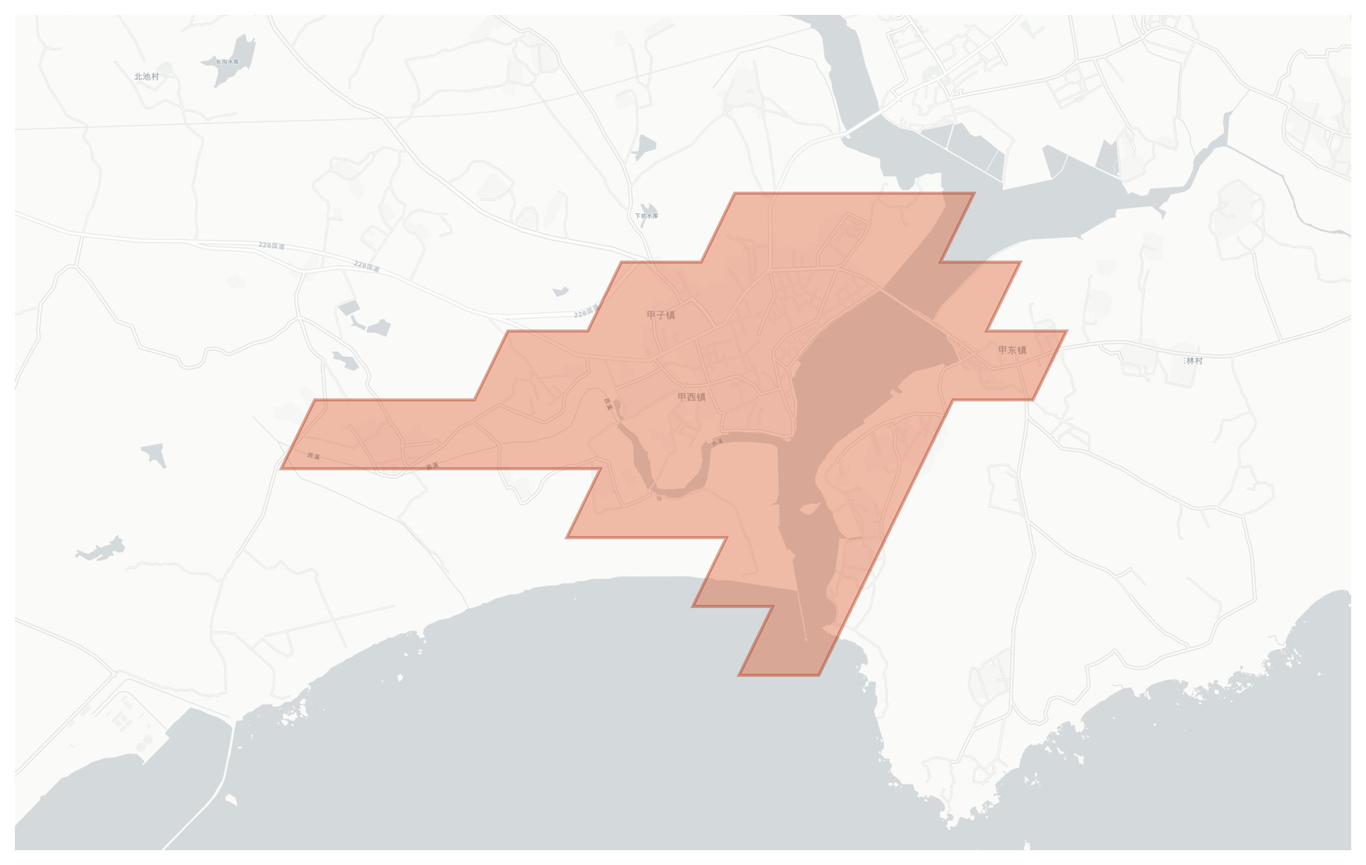 Jiadong geographic map