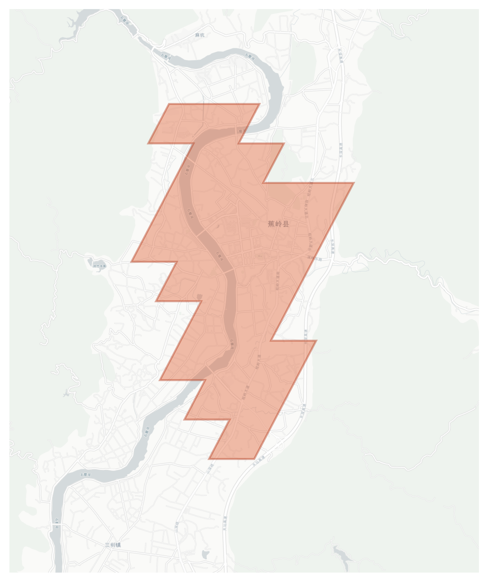 Jiaoling geographic map