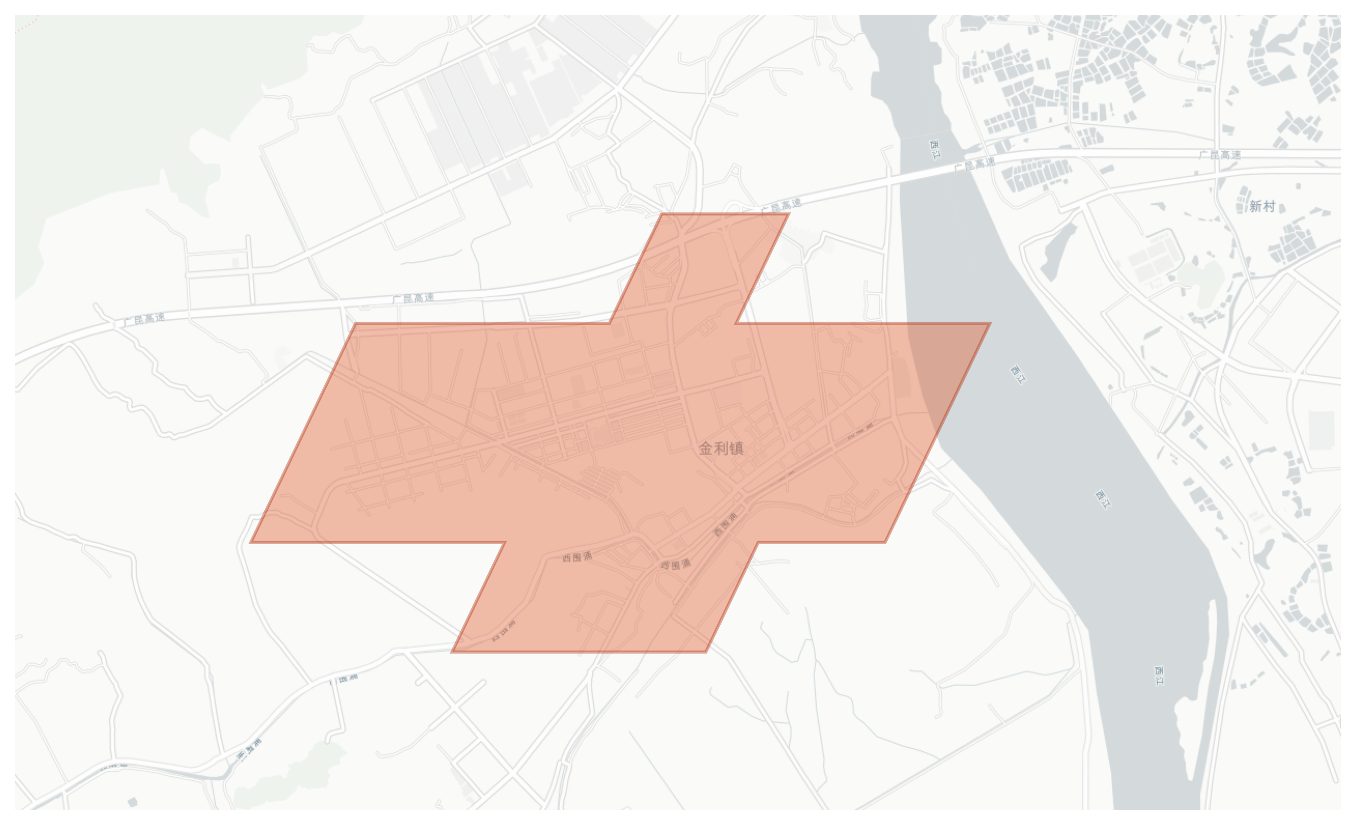 Jinli geographic map