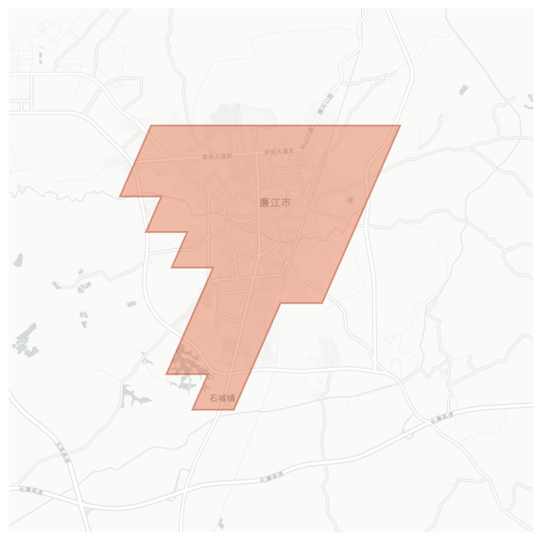 Lianjiang geographic map