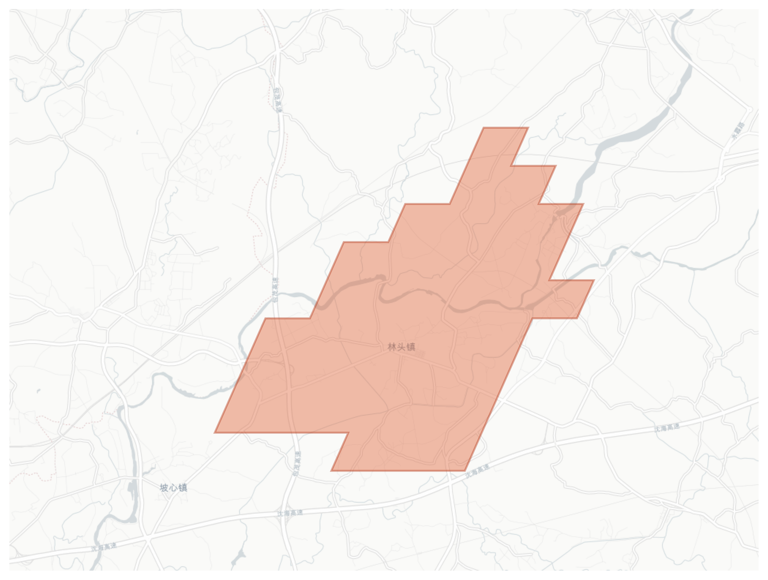Lintou geographic map