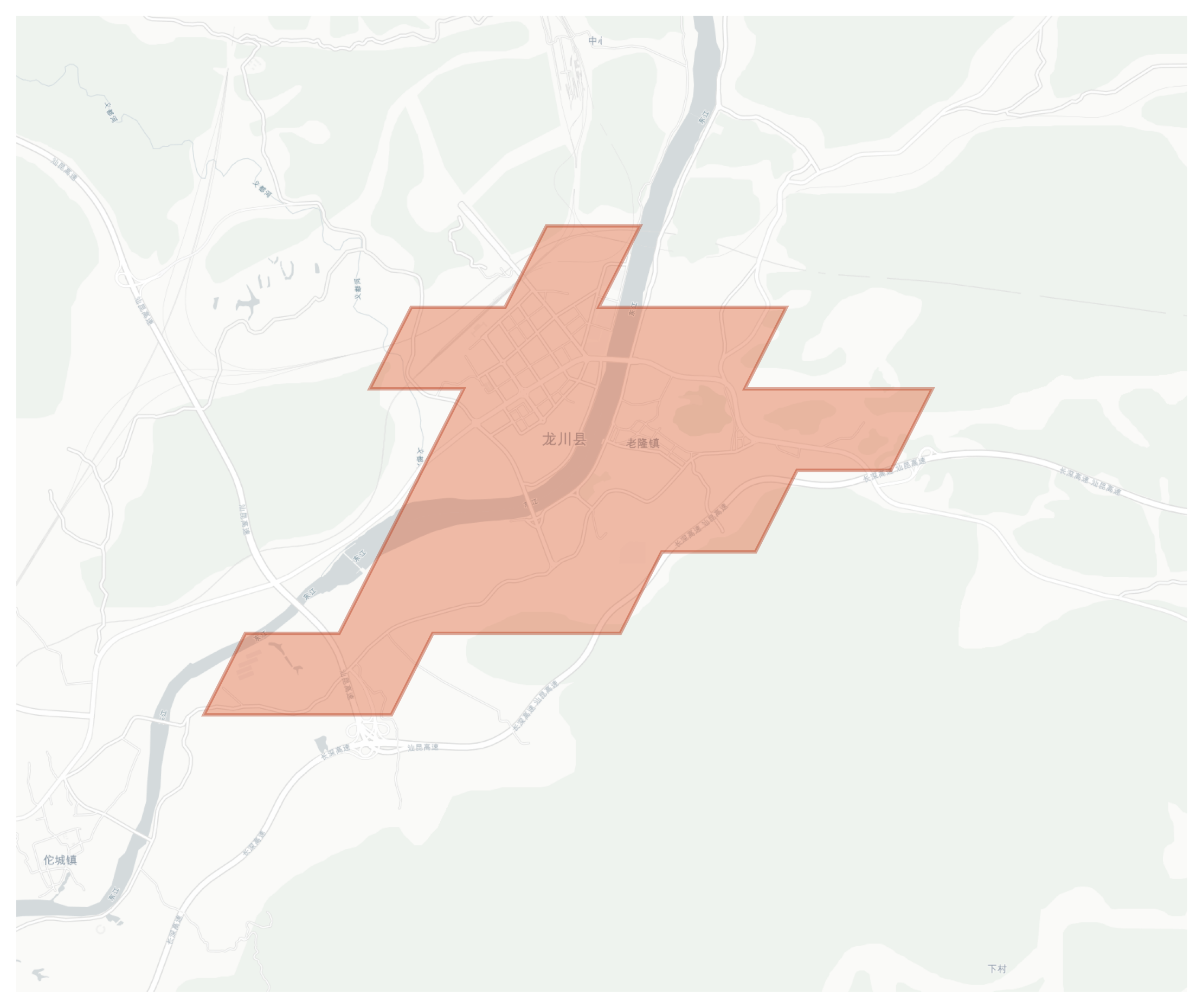 Longchuan geographic map