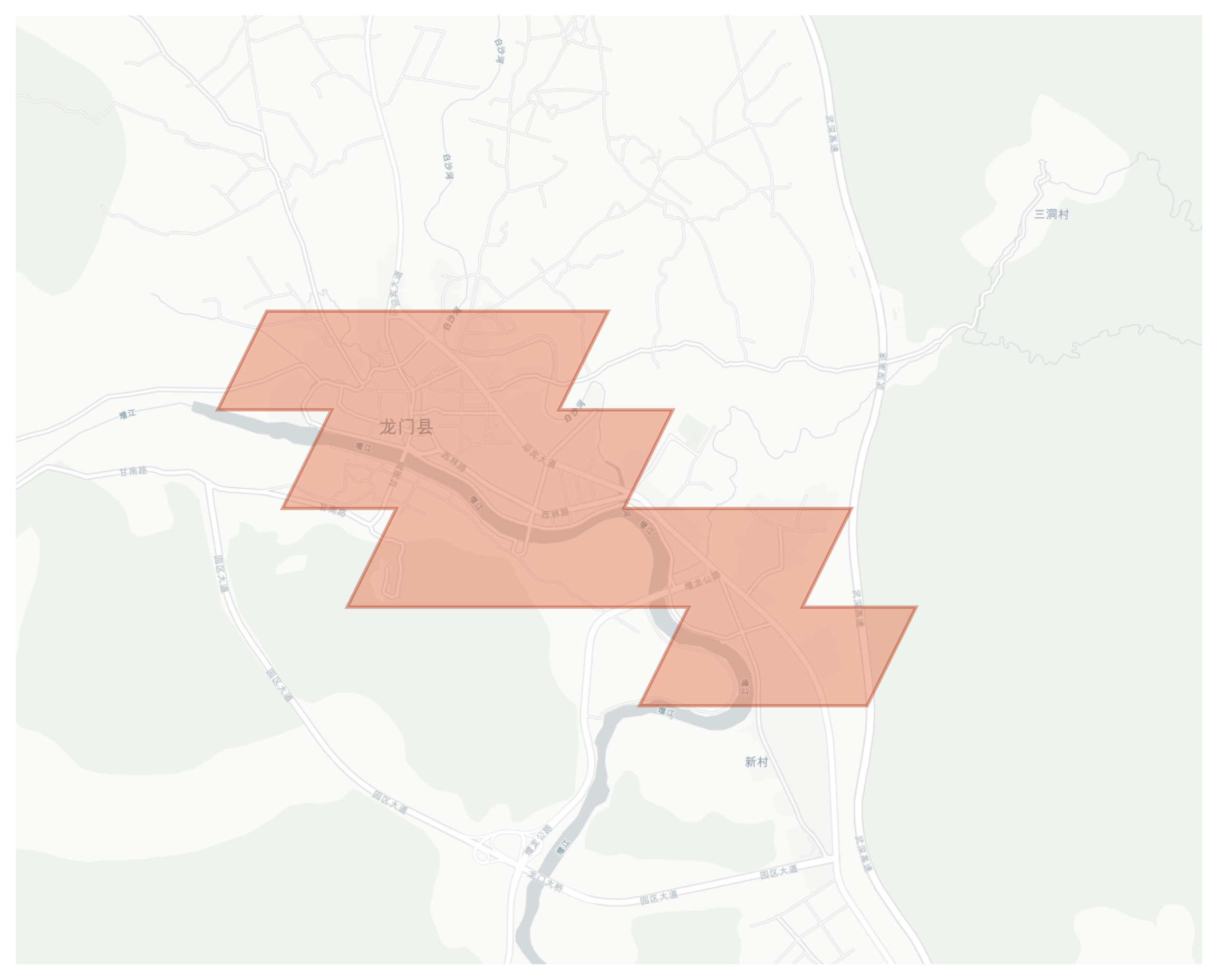 Longmen geographic map