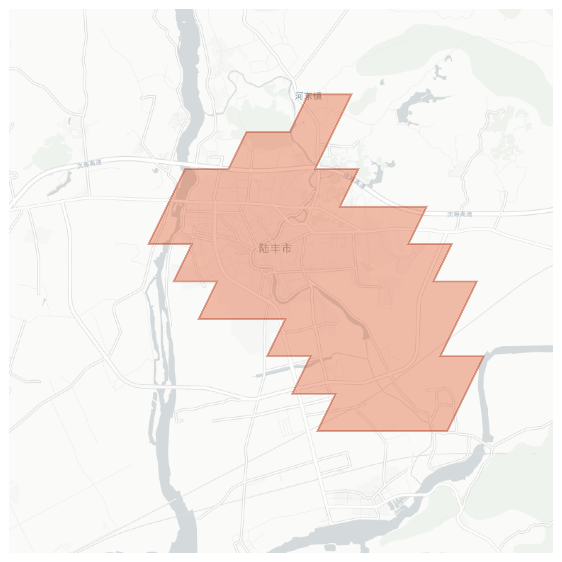 Lufeng geographic map