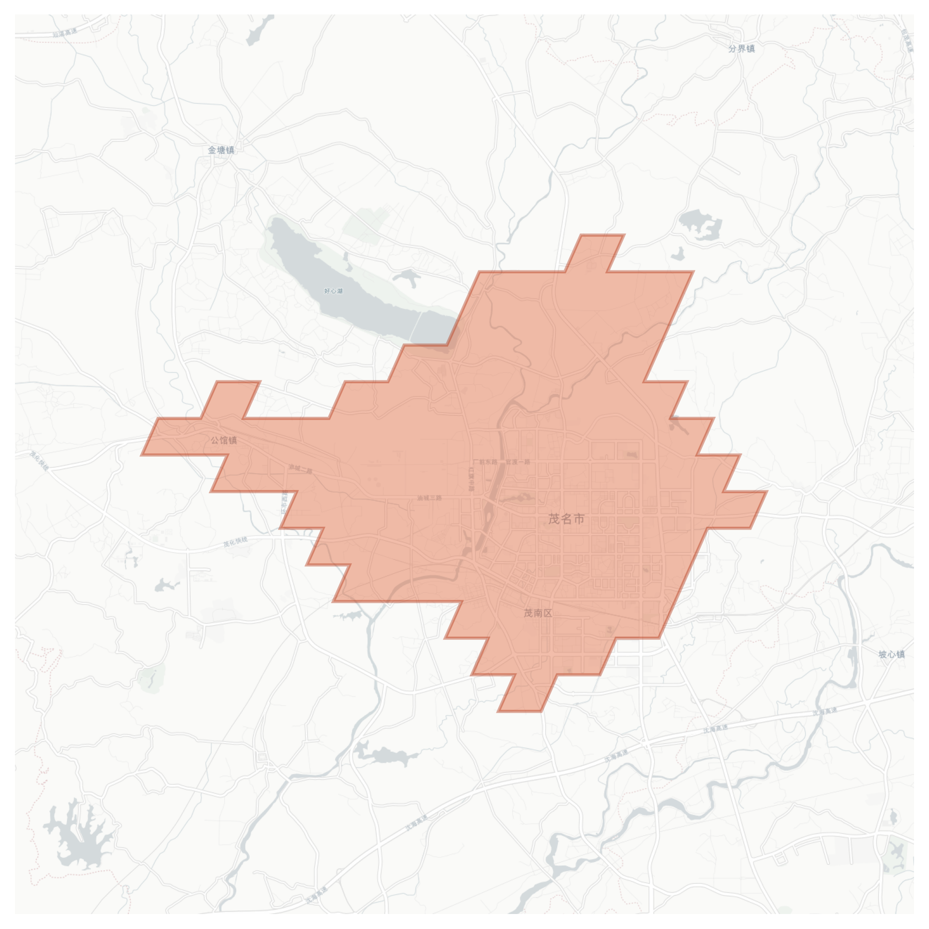 Maoming geographic map
