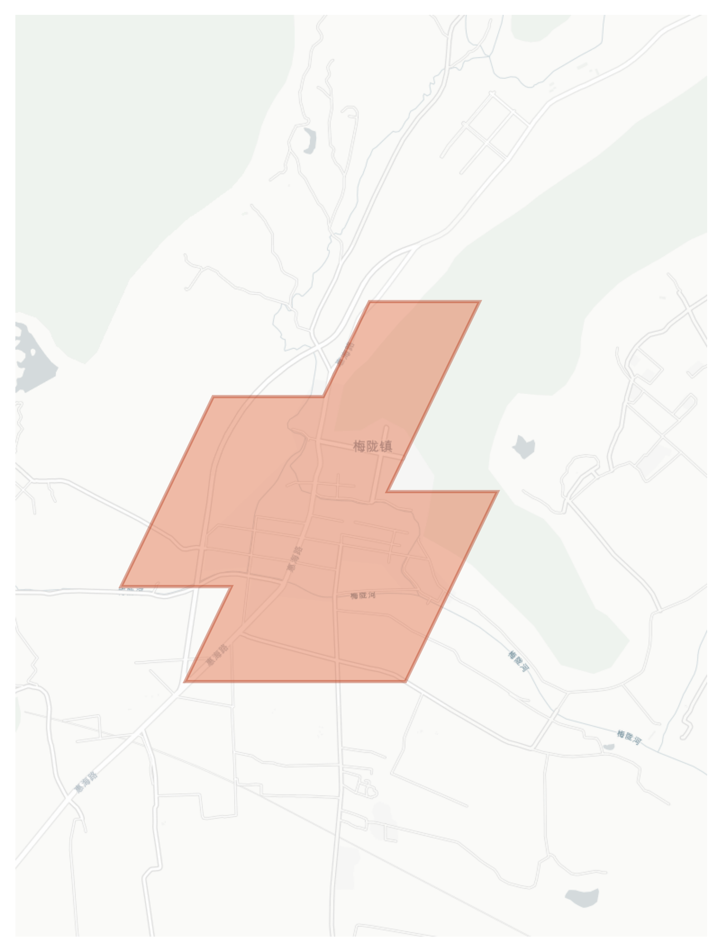 Meilong geographic map