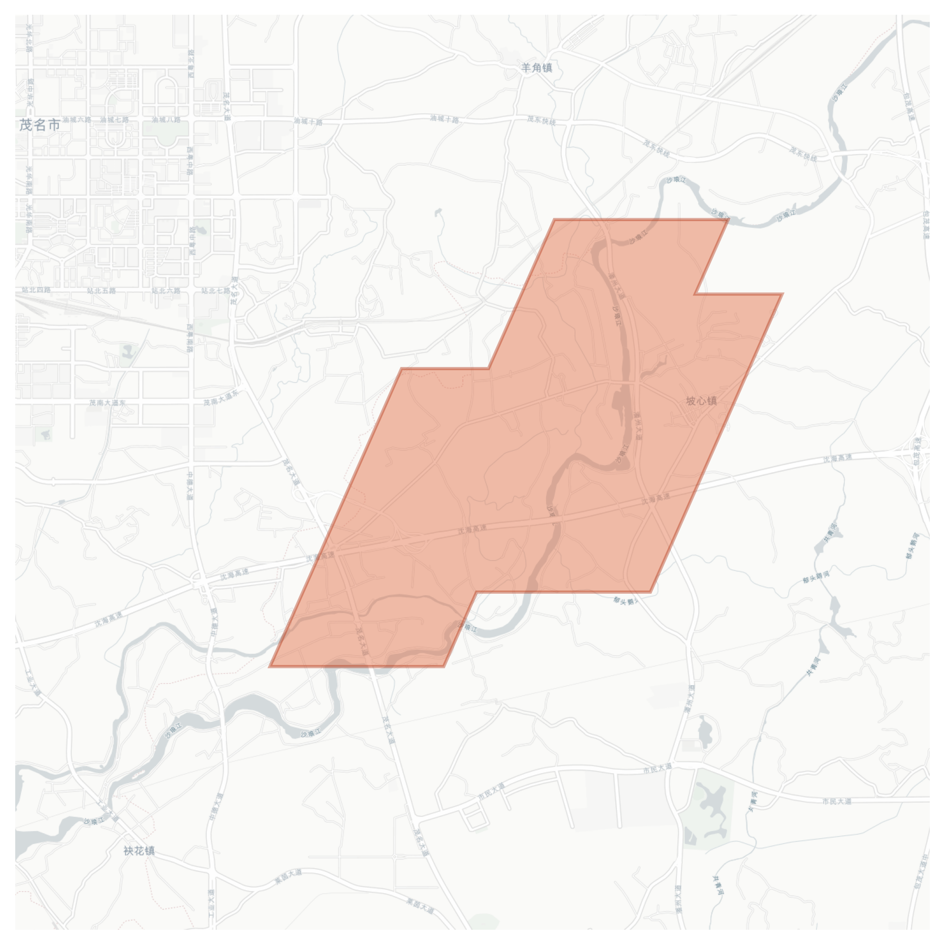 Poxin geographic map