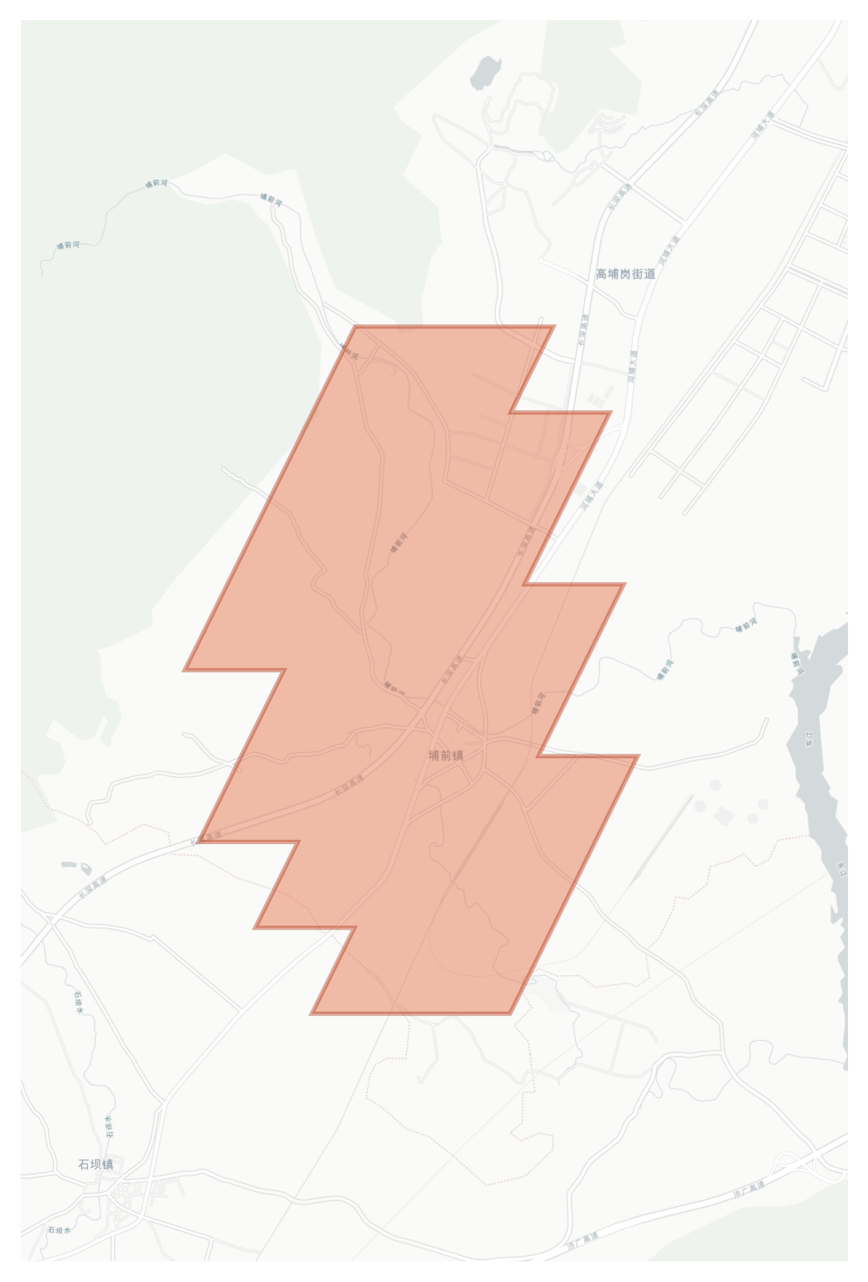 Puqian geographic map