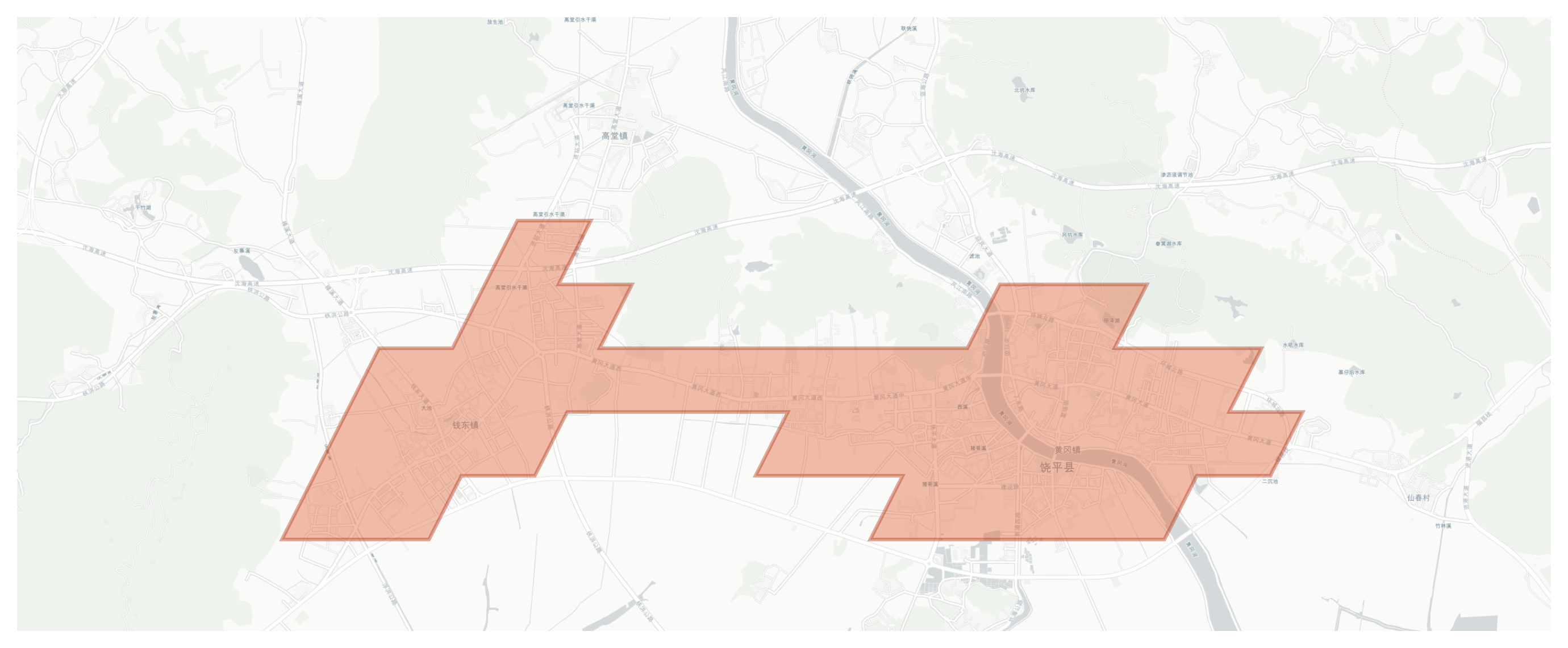 Raoping geographic map