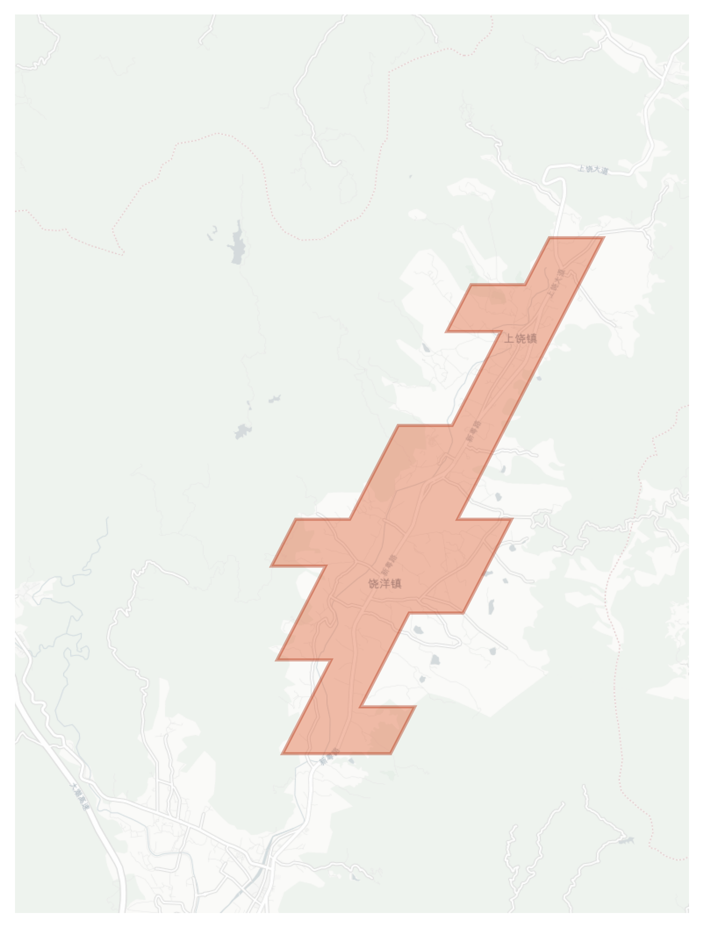 Raoyang geographic map