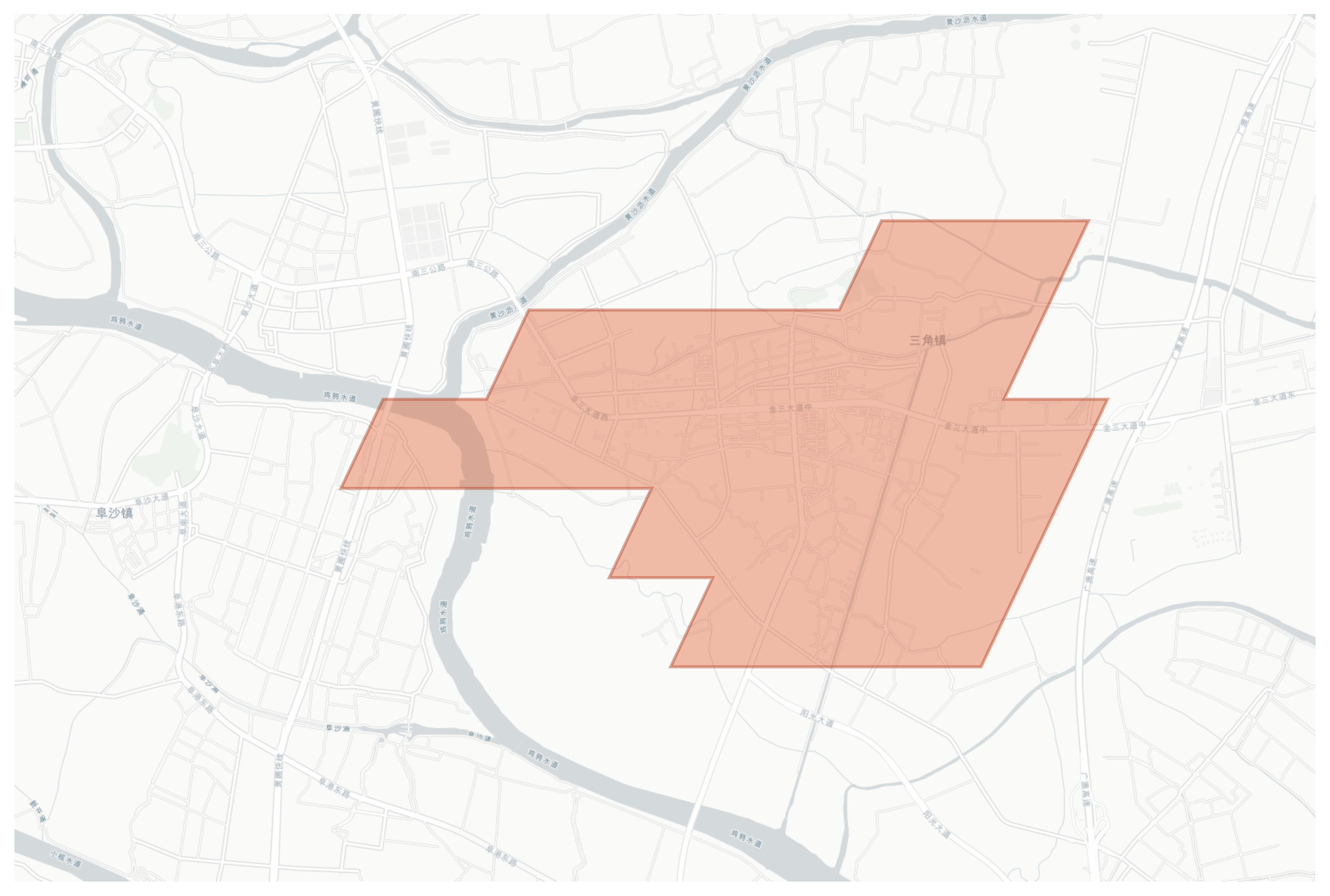 Sanjiao geographic map