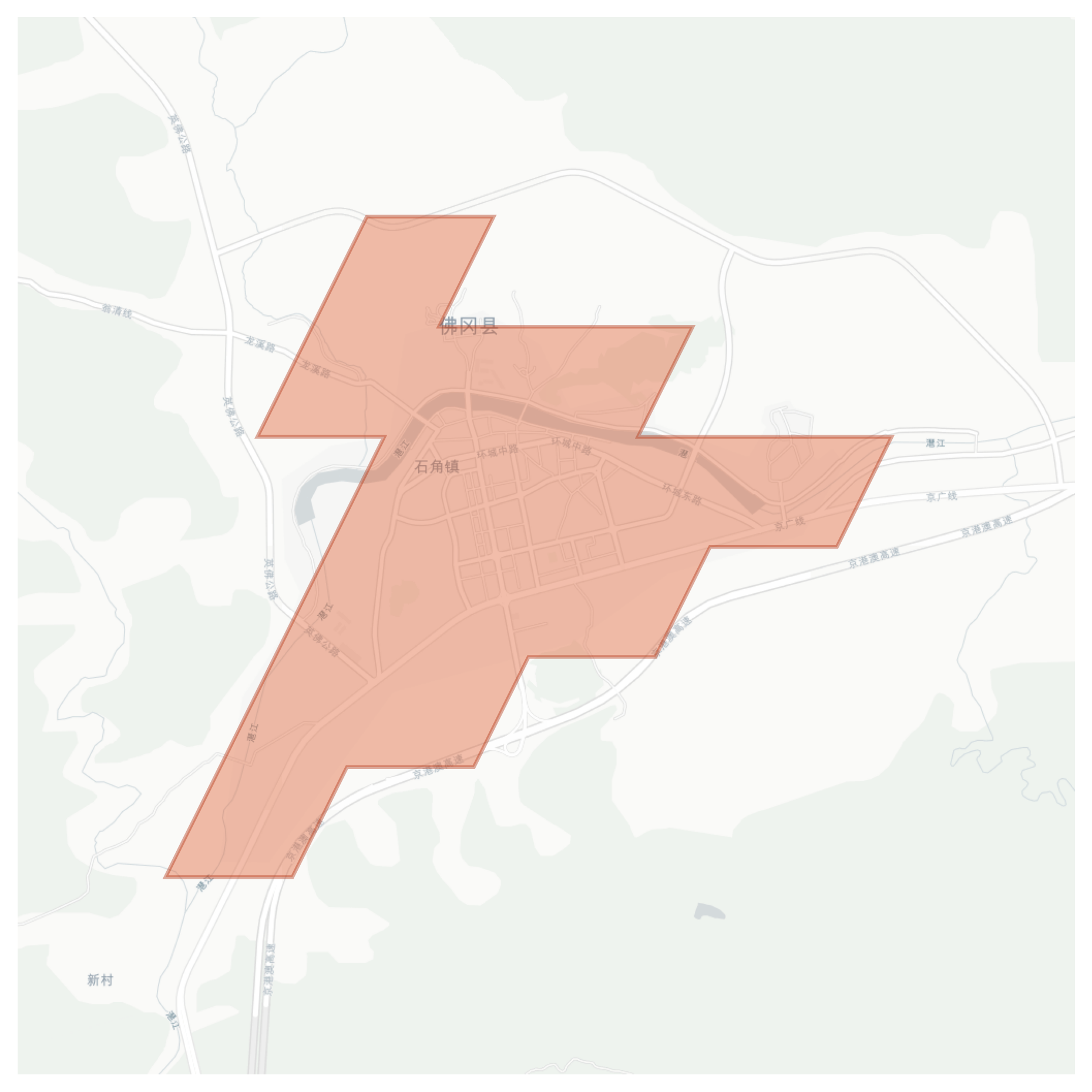 Shijiao geographic map