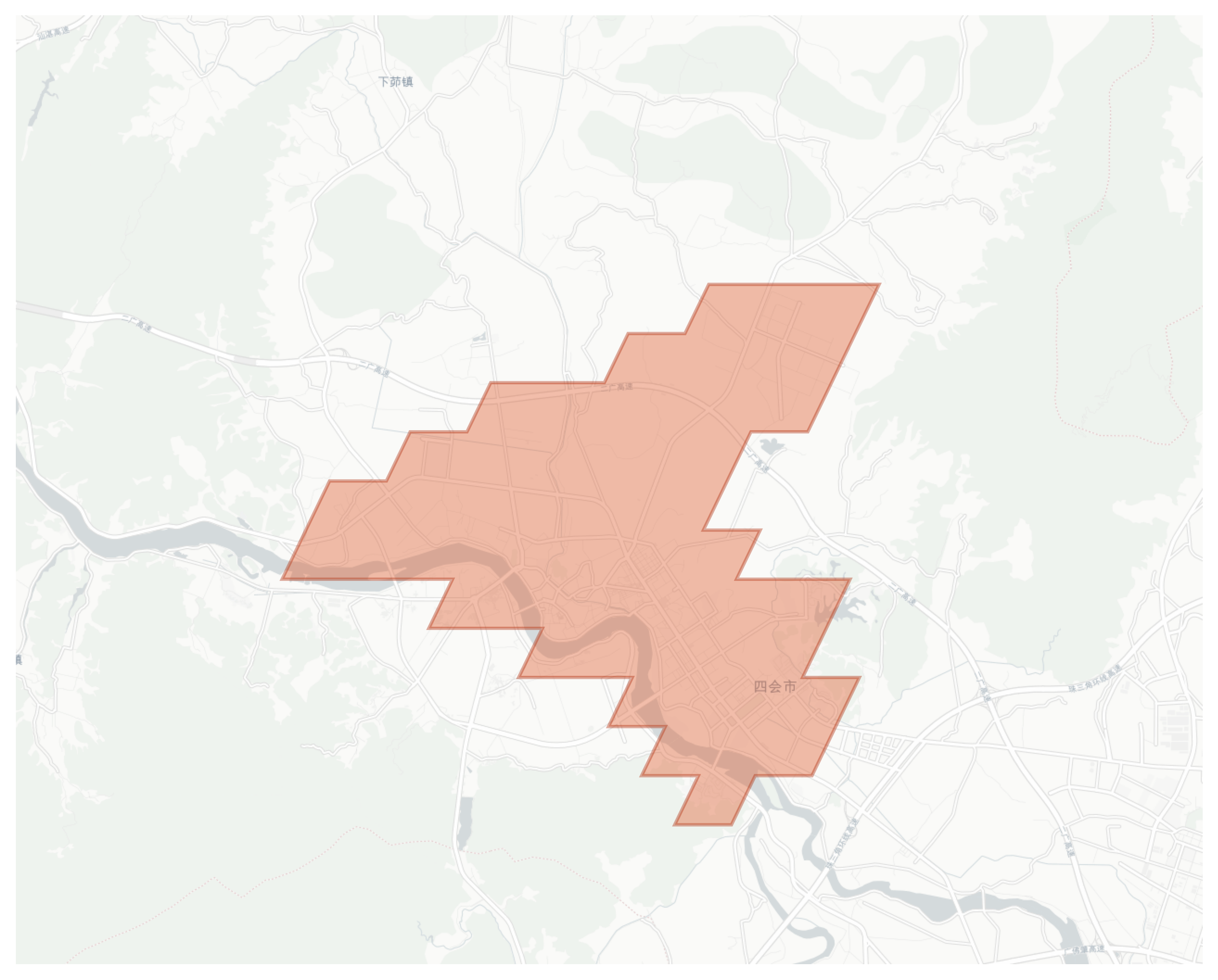 Sihui geographic map