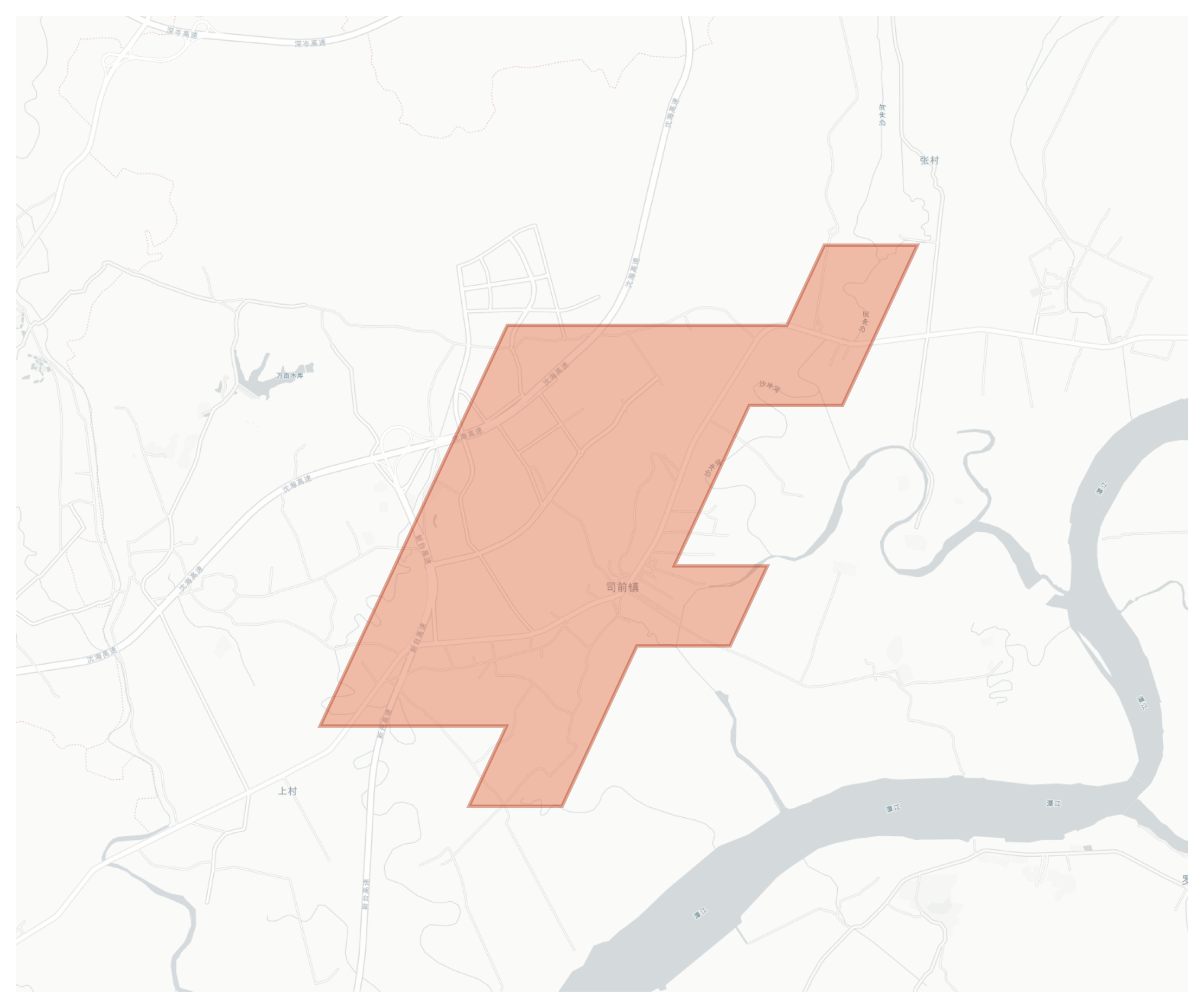 Siqian geographic map