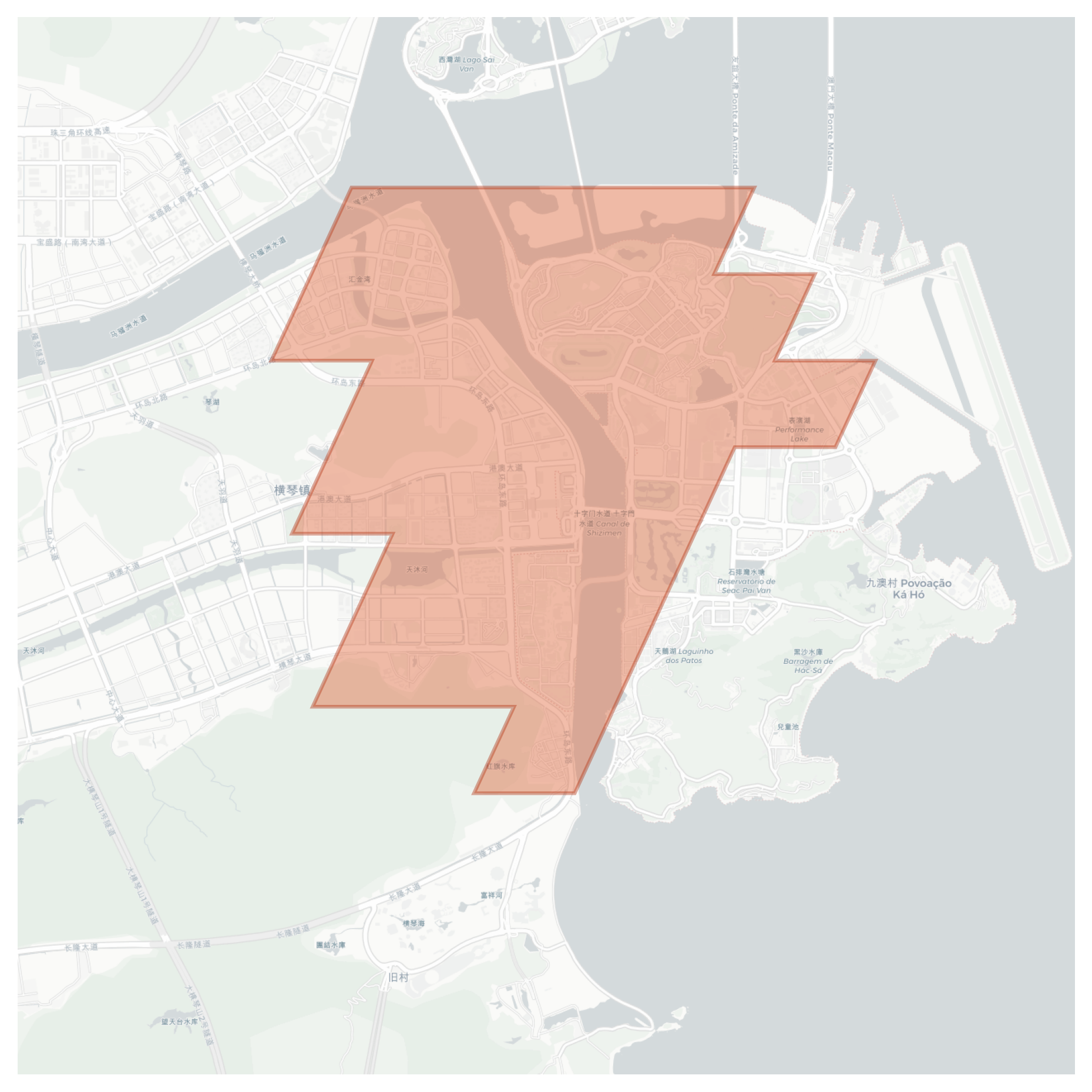 Taipa geographic map