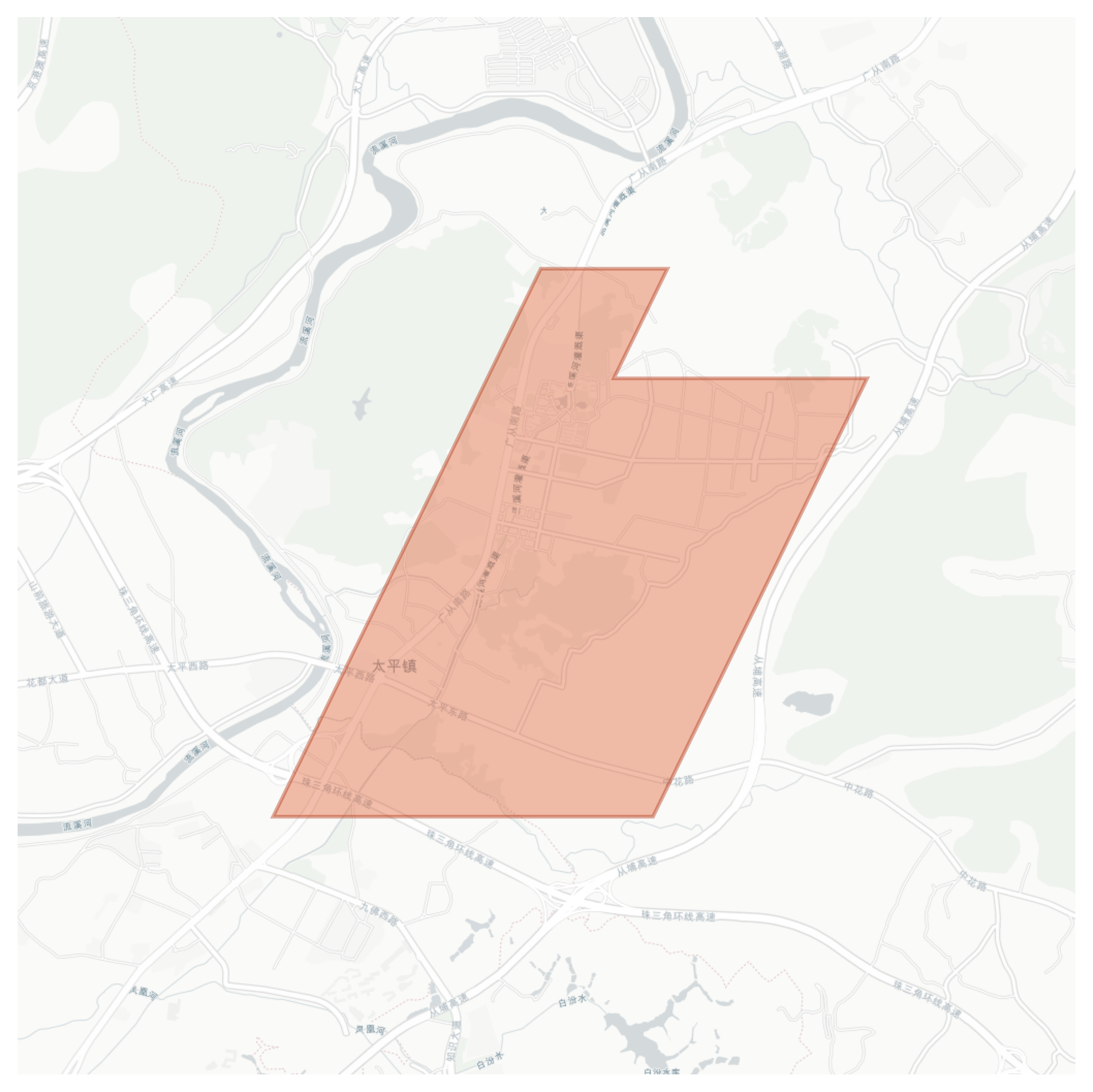 Taiping geographic map