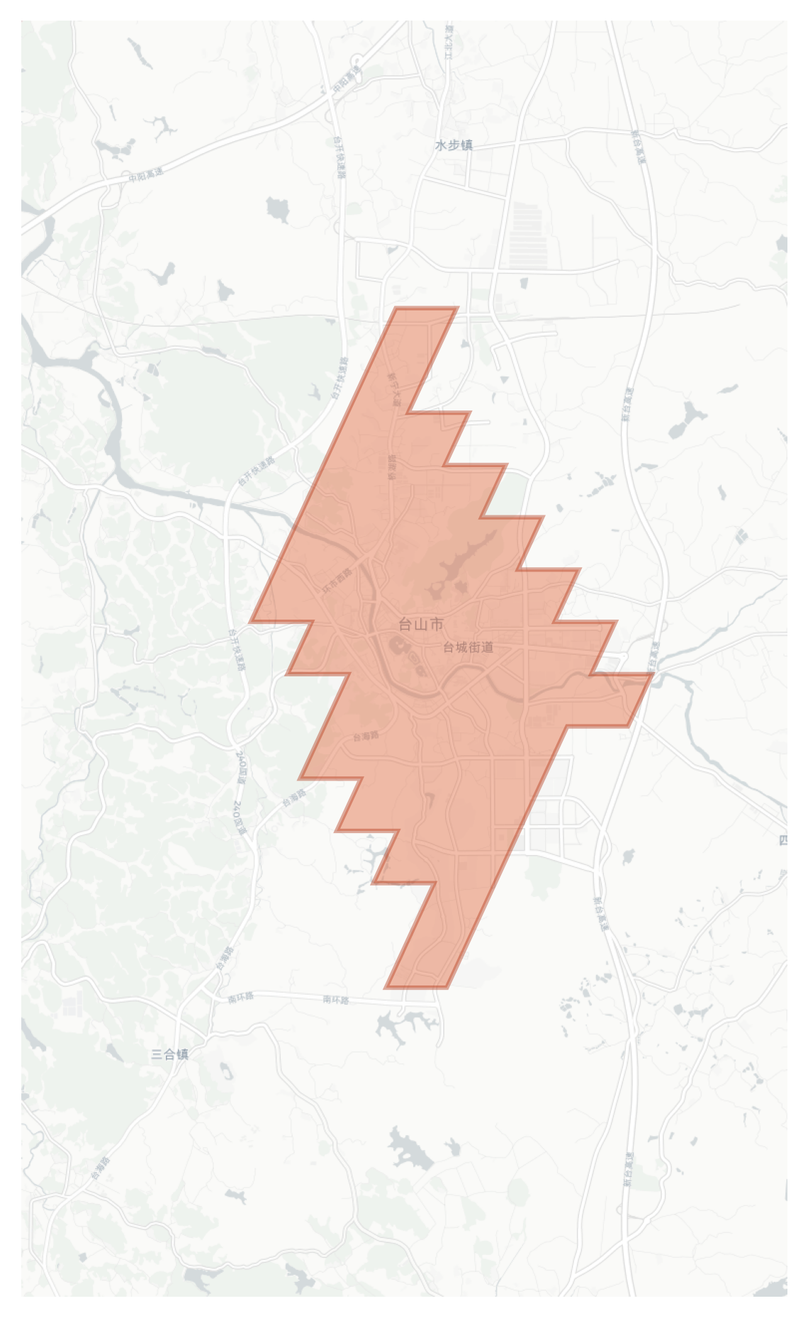 Taishan geographic map