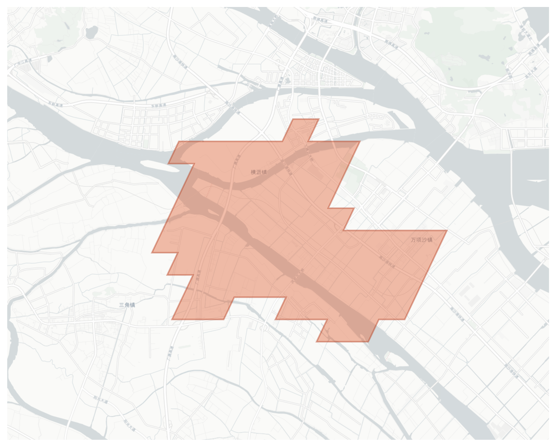 Wanqingsha geographic map
