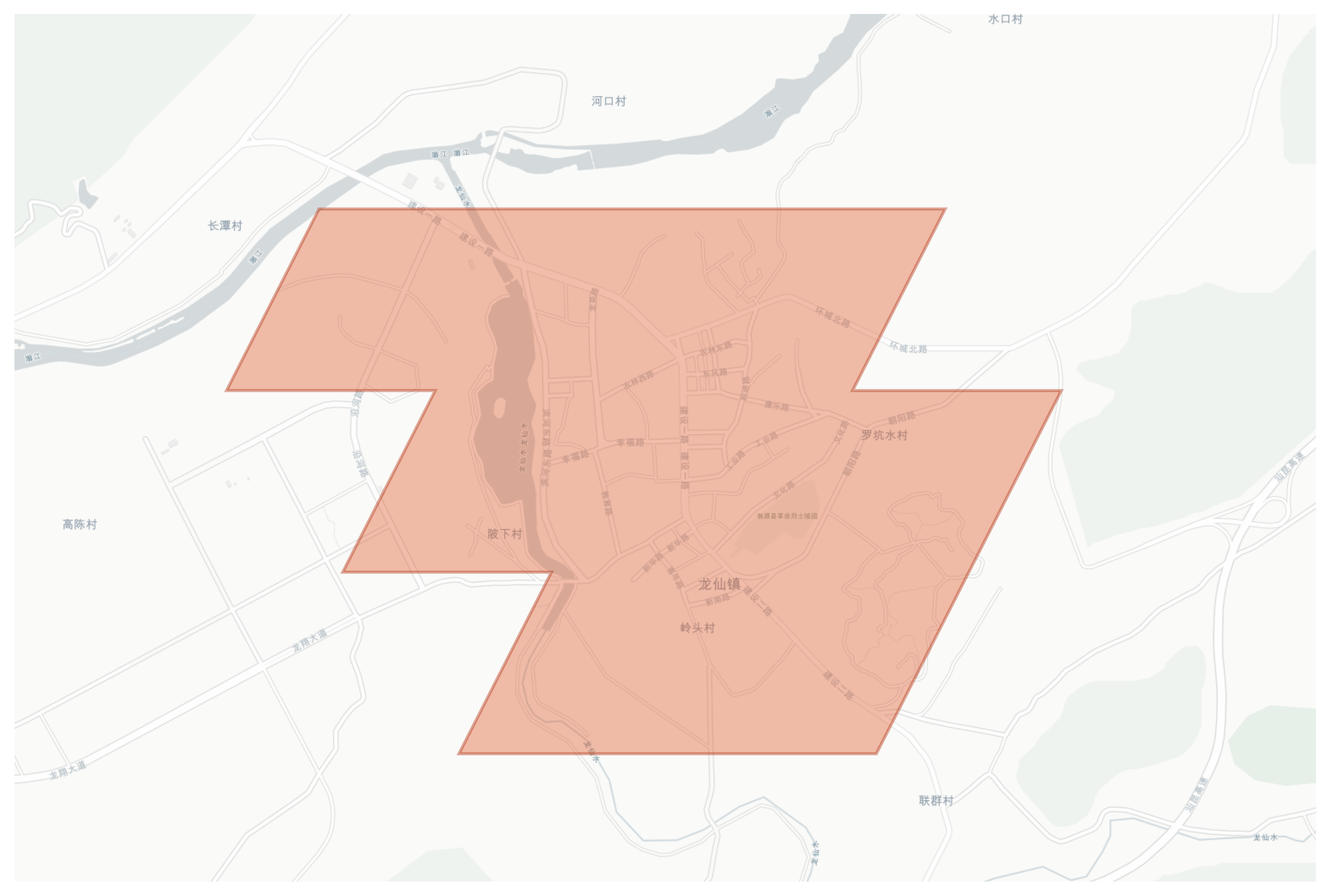 Wengyuan geographic map