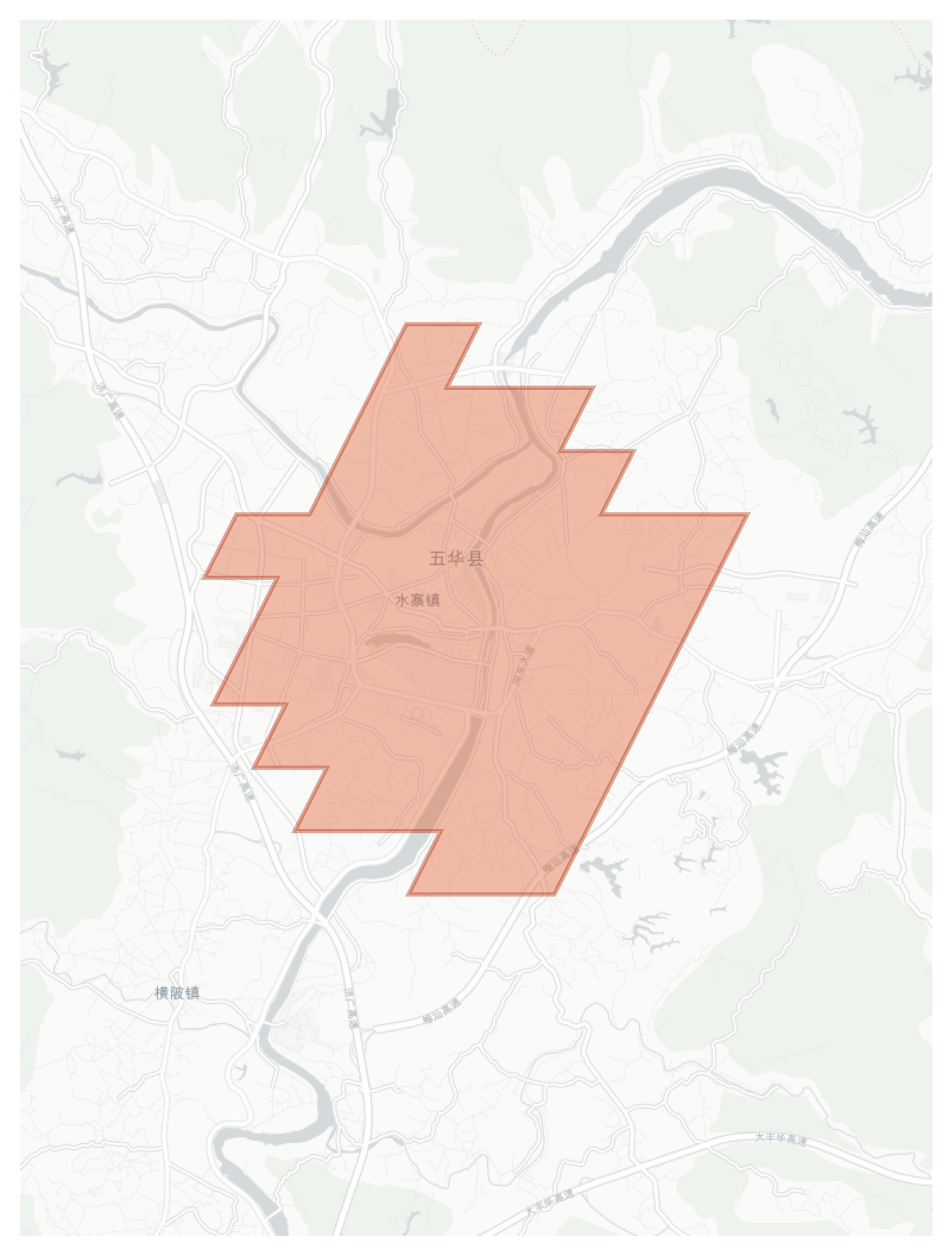 Wuhua geographic map