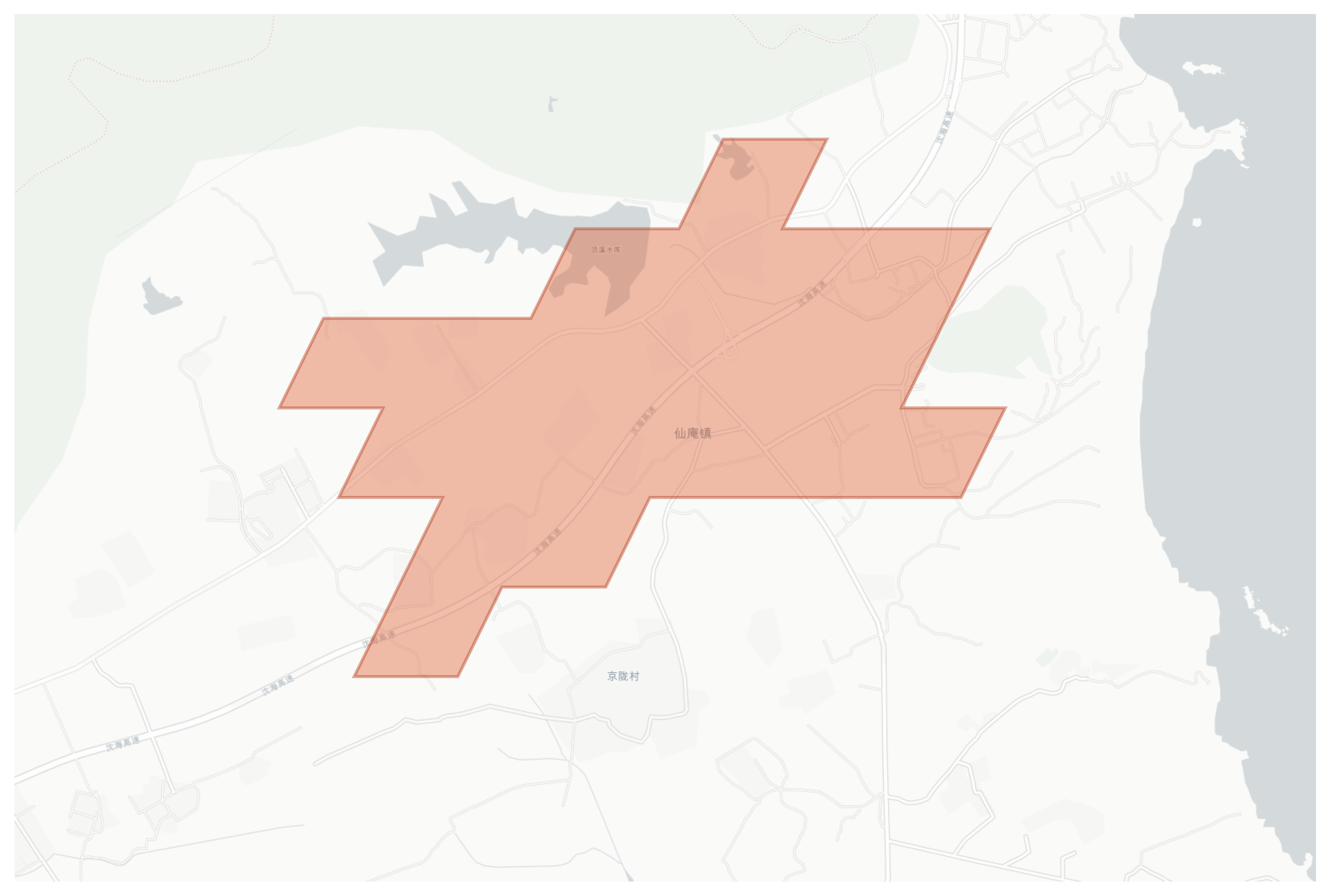 Xian'an geographic map
