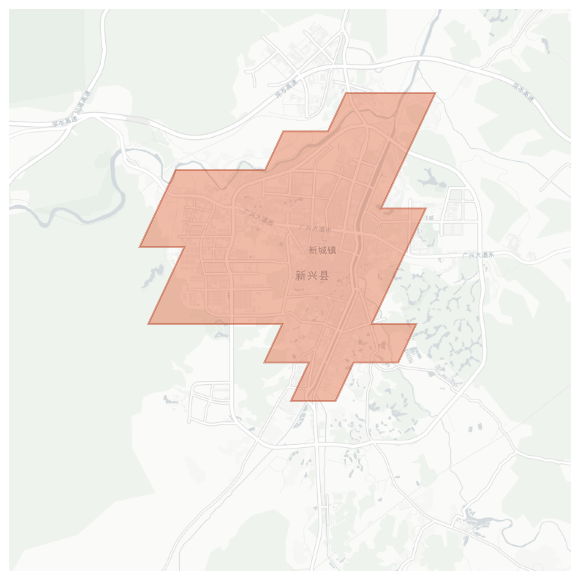 Xinxing geographic map