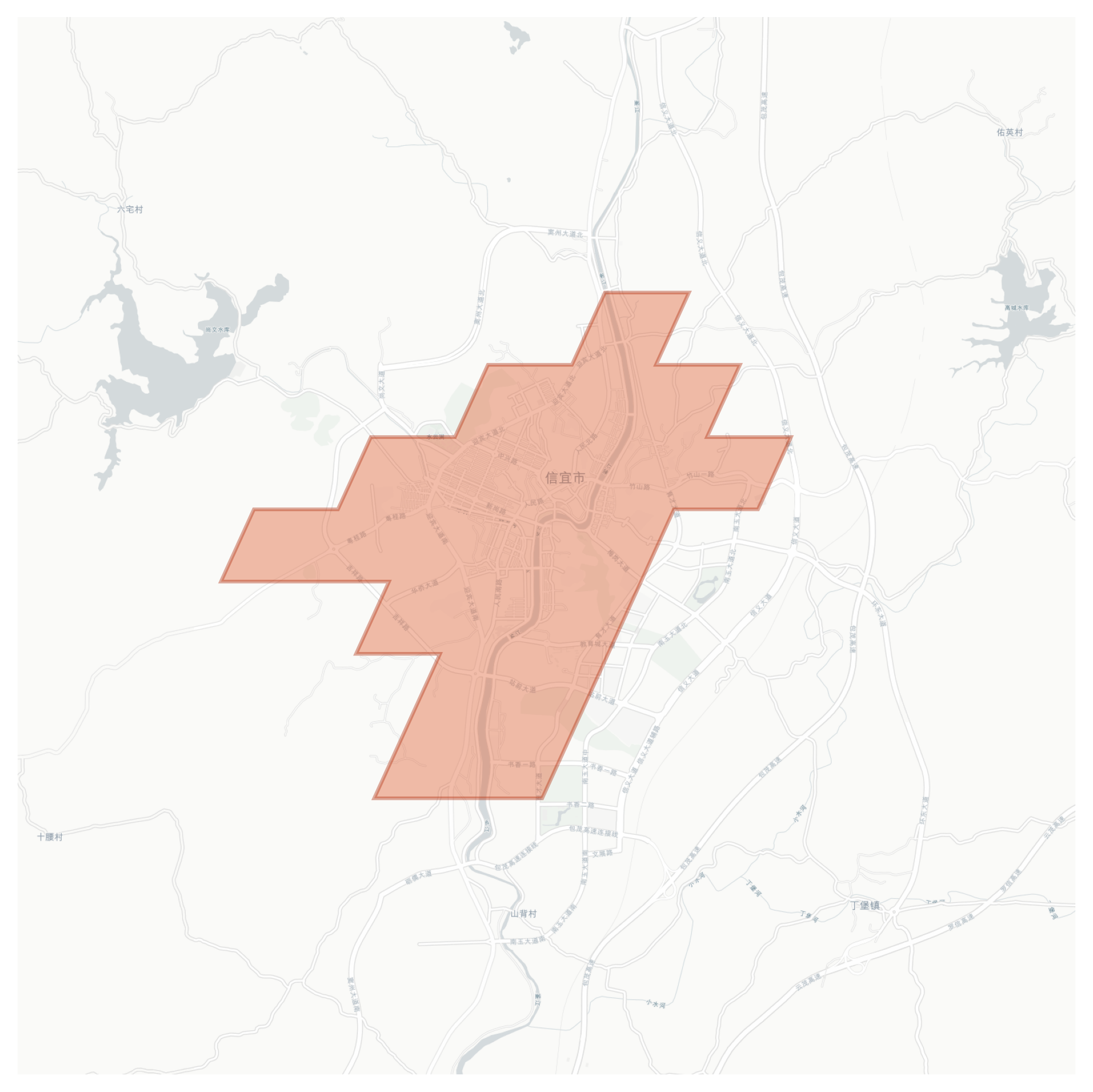 Xinyi geographic map