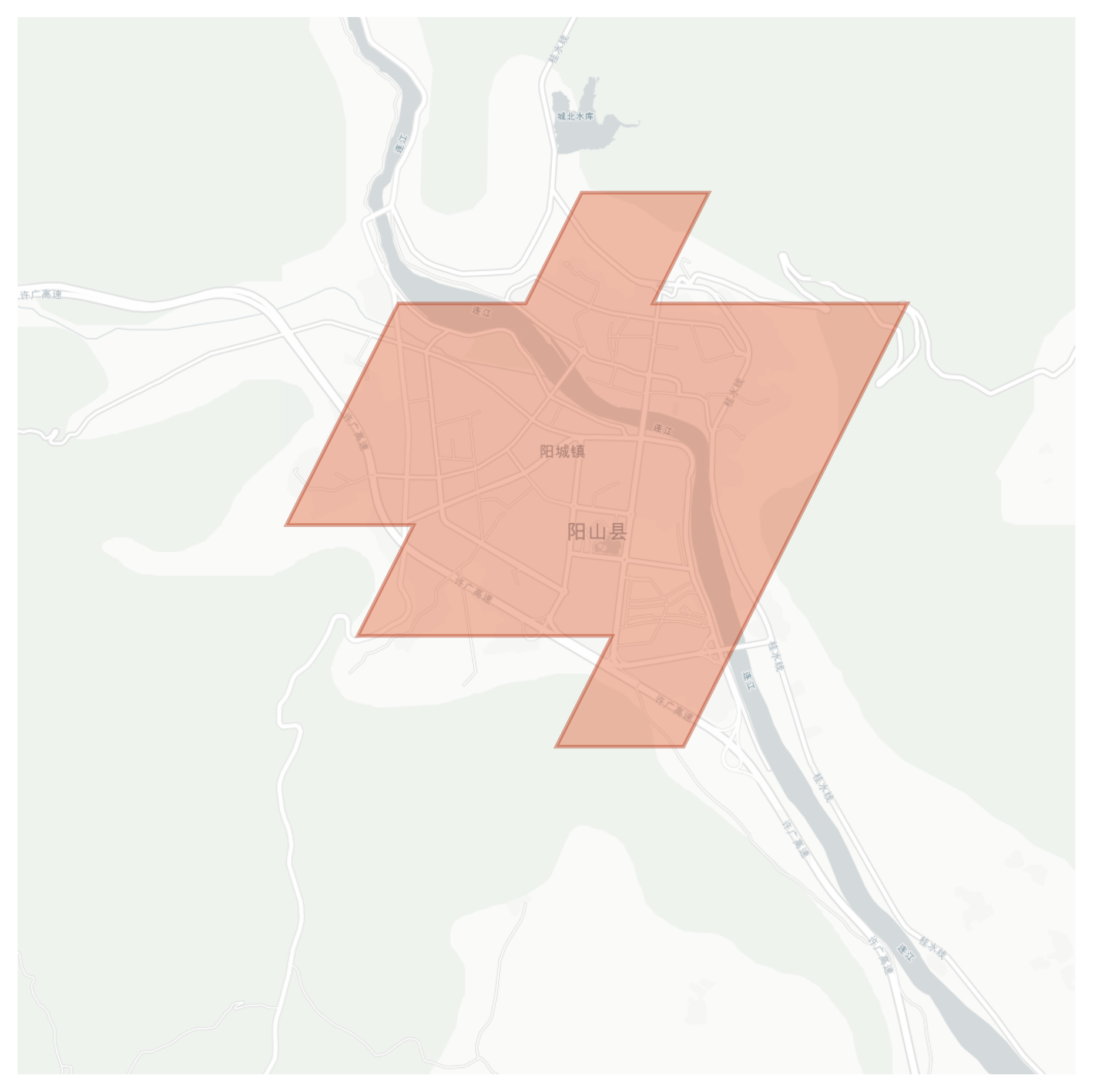 Yangshan geographic map