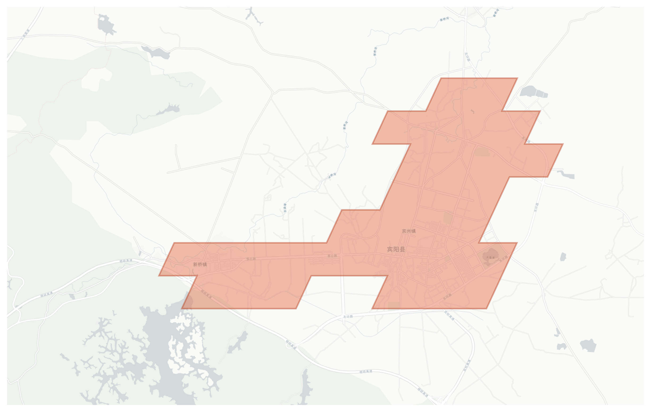 Binyang geographic map