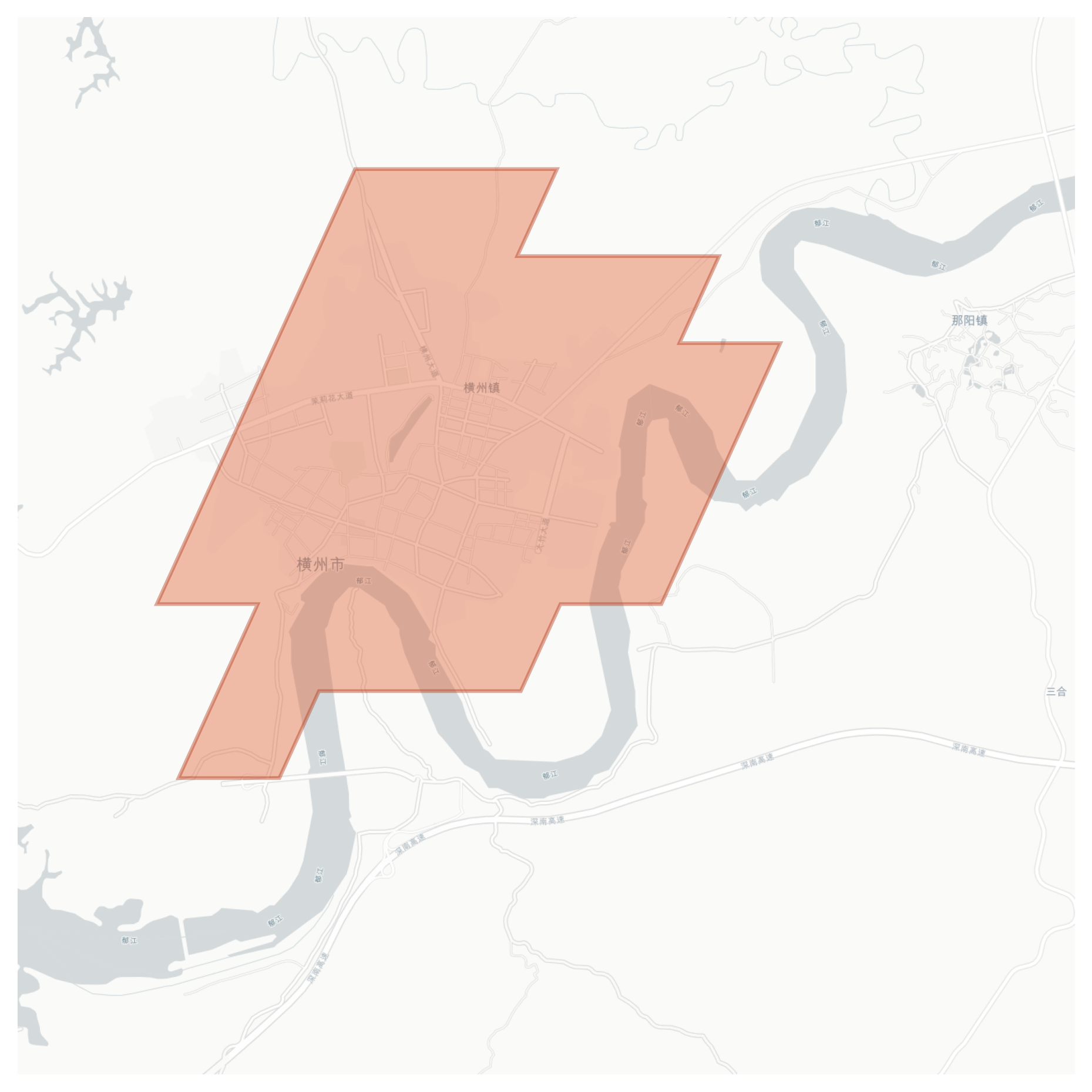 Hengzhou geographic map