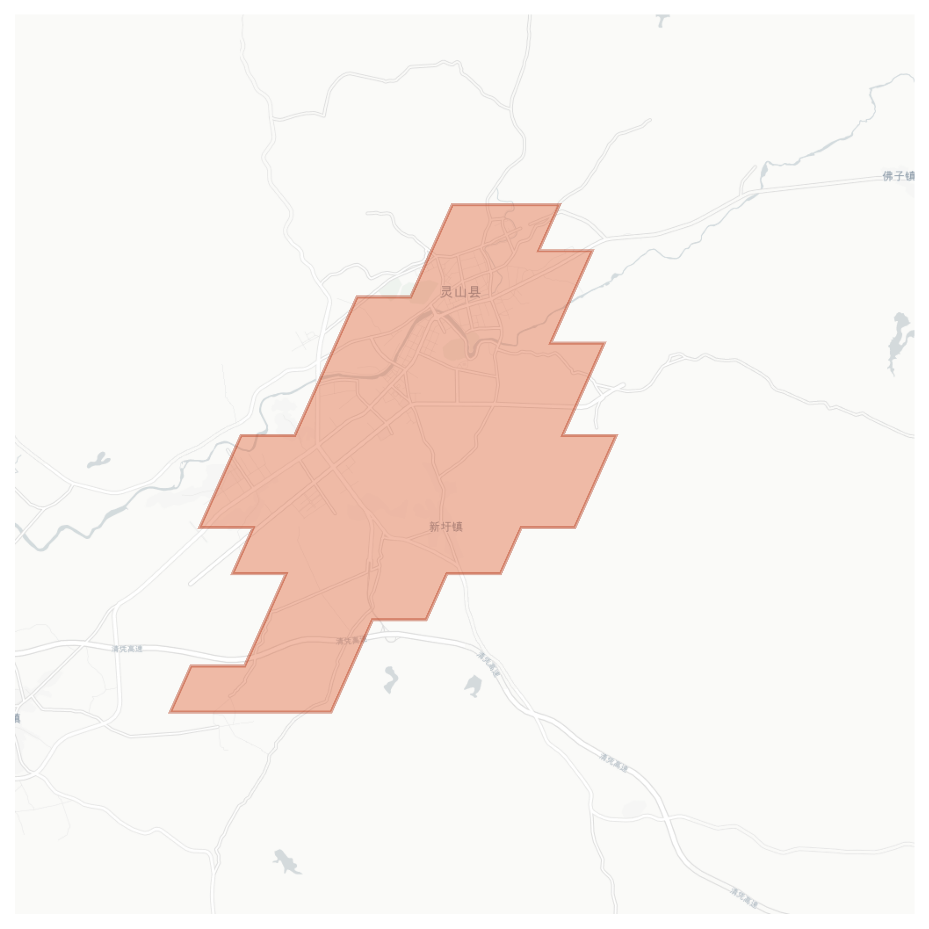 Lingshan geographic map