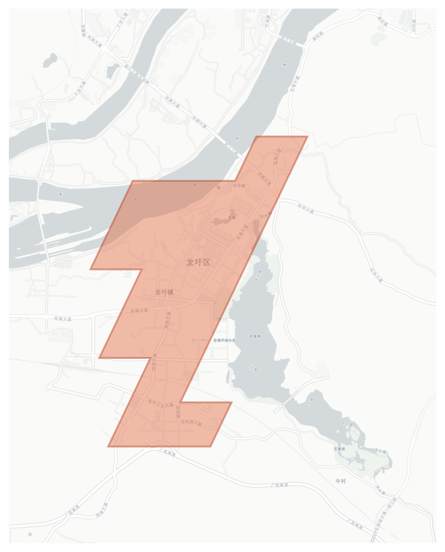 Longxu geographic map