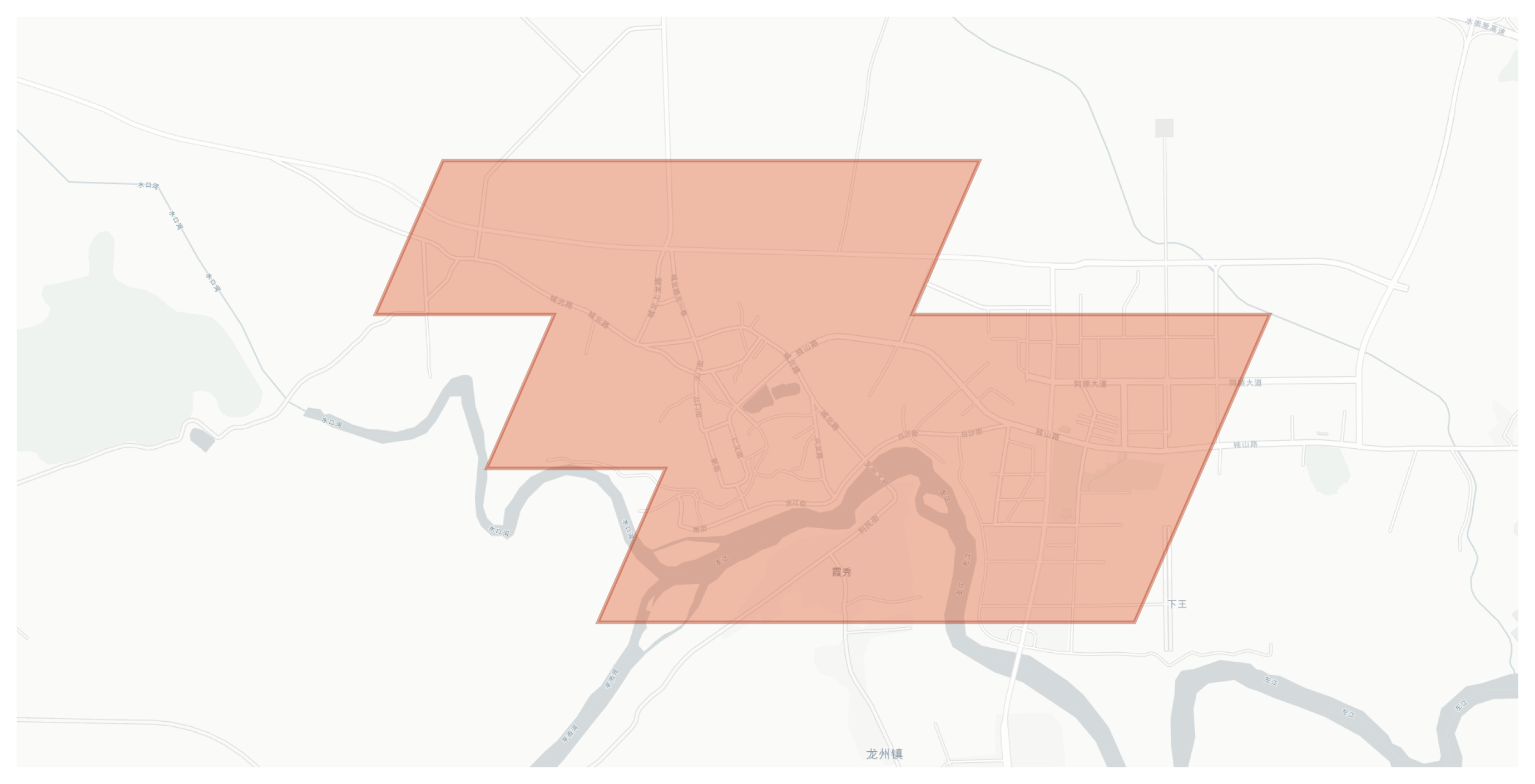 Longzhou geographic map