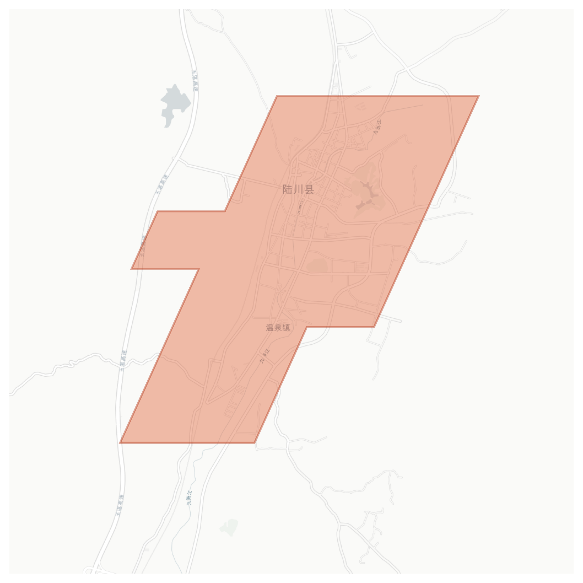 Luchuan geographic map