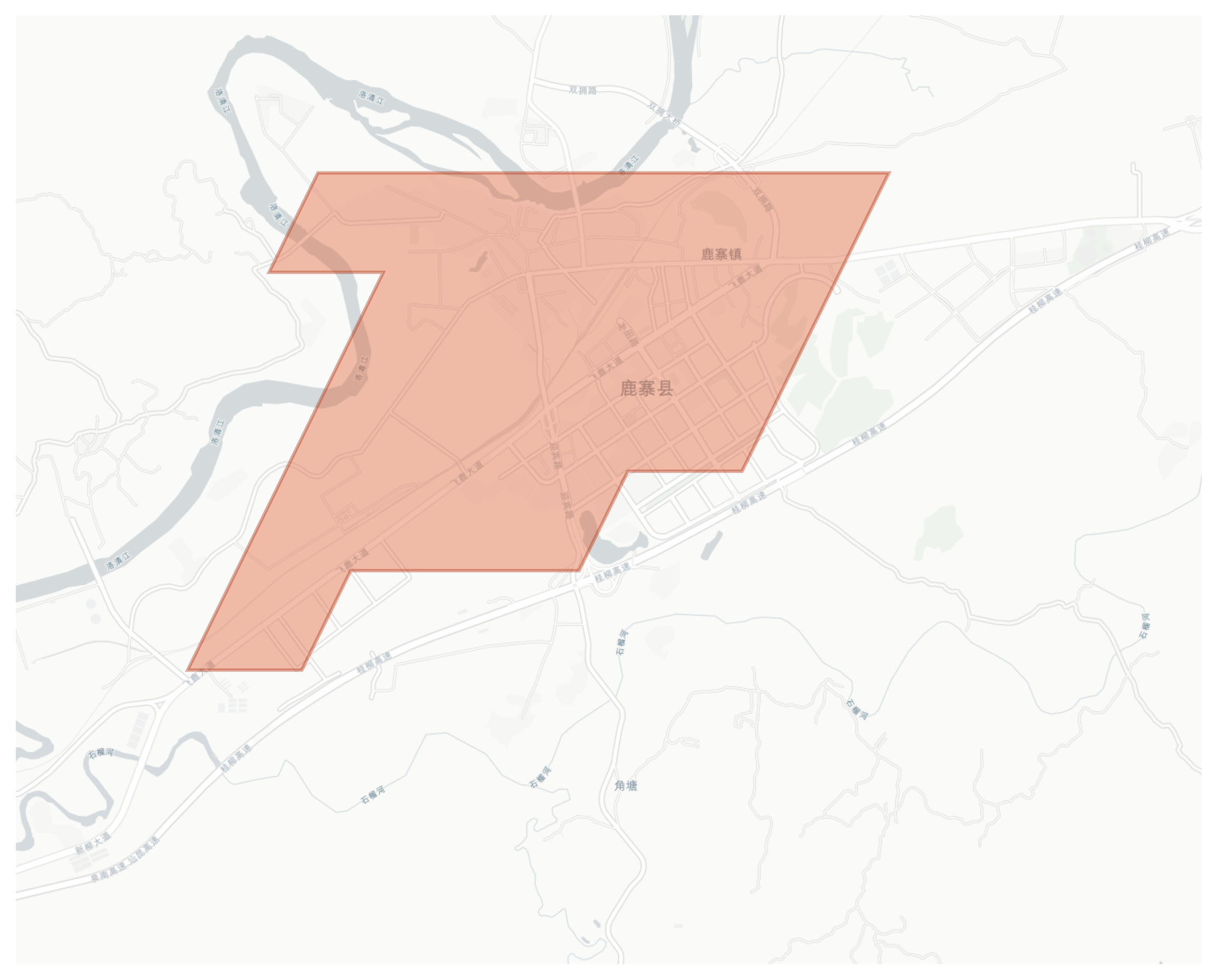 Luzhai geographic map